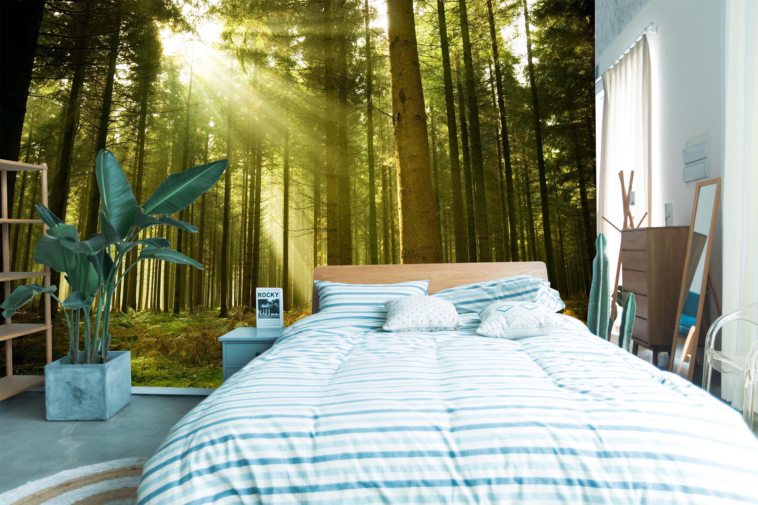 3D Forest Sunlight 152 Wall Murals Wallpaper AJ Wallpaper 2