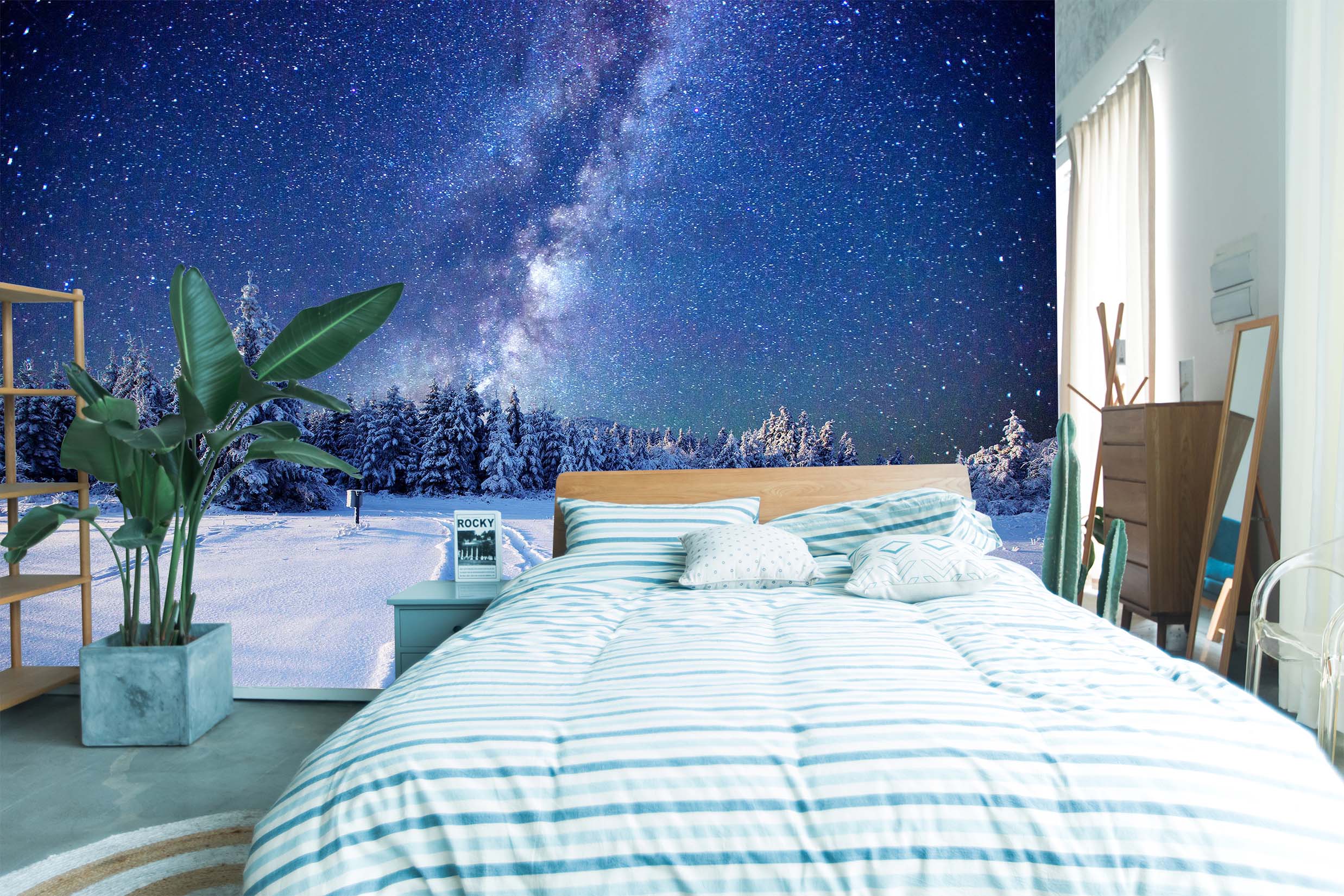 3D Snow Forest 070 Wall Murals