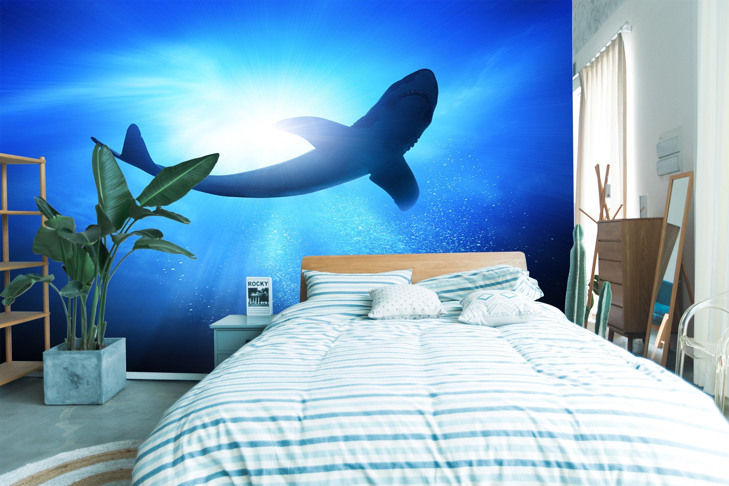 3D Backlight Shark 105 Wallpaper AJ Wallpaper
