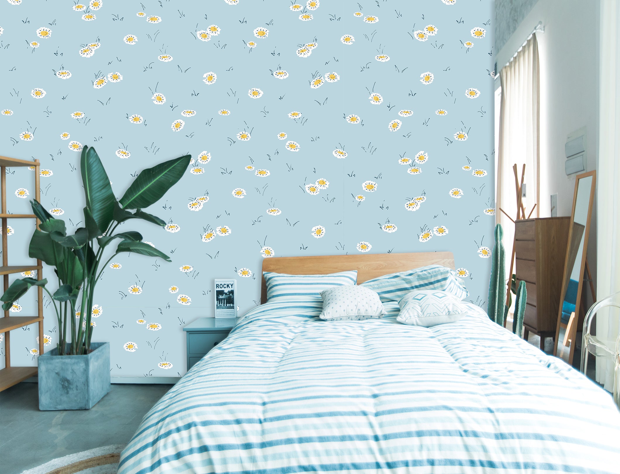 3D Daisy Pattern 120100 Kashmira Jayaprakash Wall Mural Wall Murals