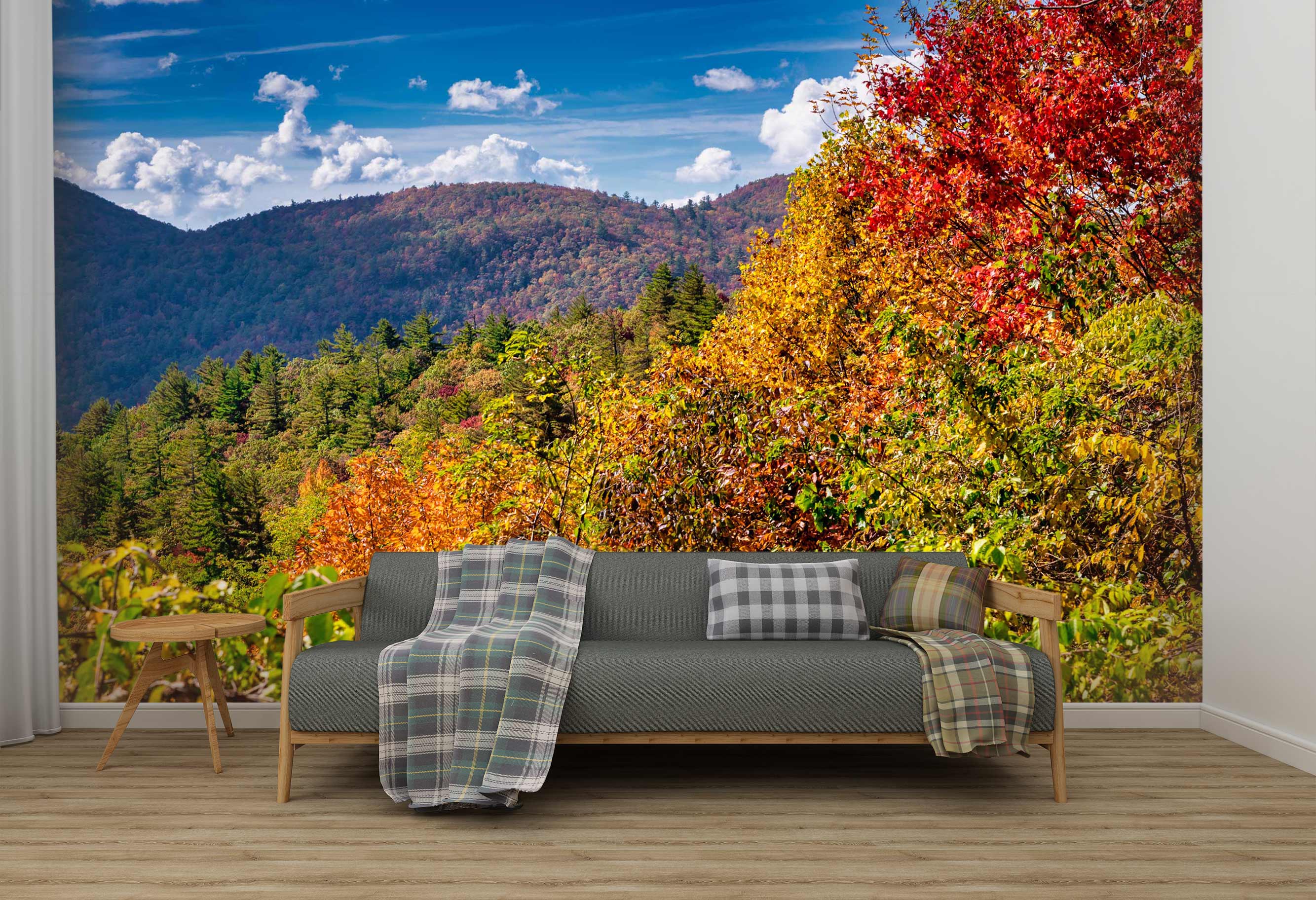 3D Mountain Forest 5249 Beth Sheridan Wall Mural Wall Murals