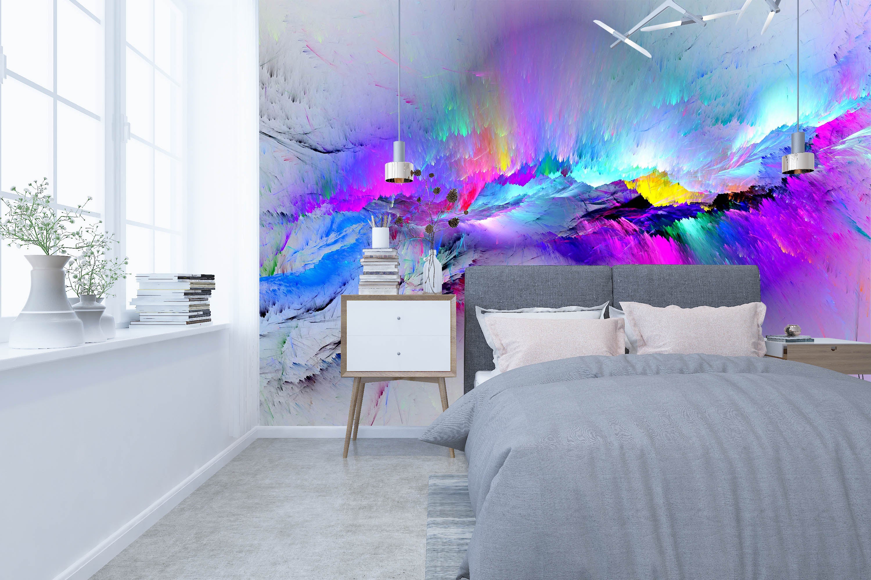 3D Color Abstract Painting 1687 Wall Murals