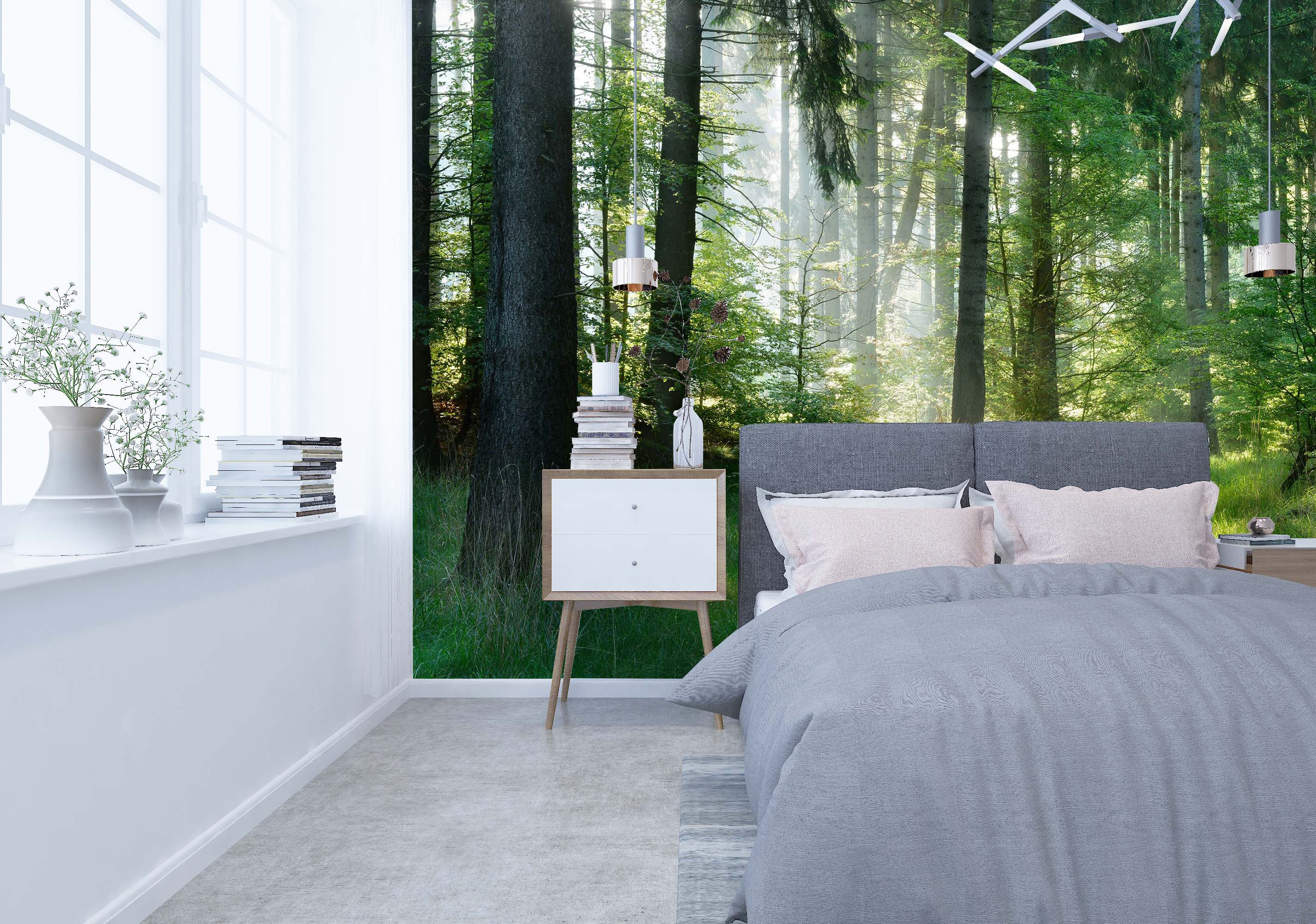 3D Woods Forest 140 Wall Murals Wallpaper AJ Wallpaper 2