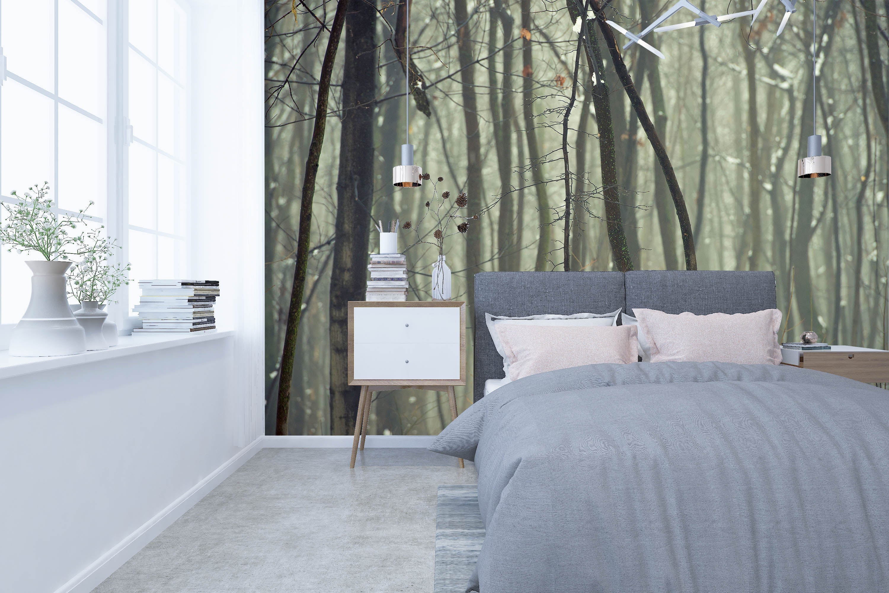 3D Dead Tree Snow 127 Wall Murals Wallpaper AJ Wallpaper 2