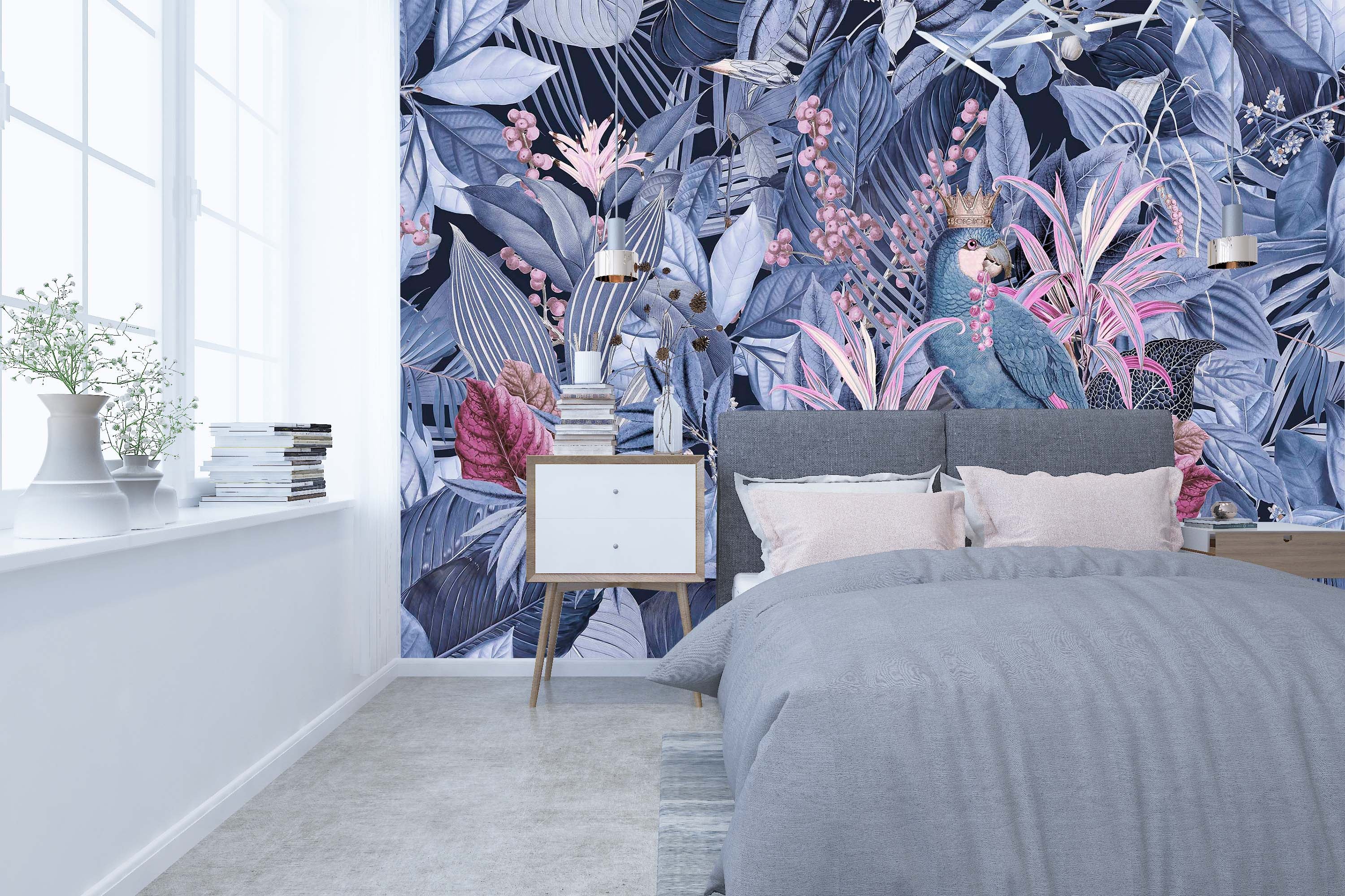 3D Purple Forest 1004 Andrea haase Wall Mural Wall Murals