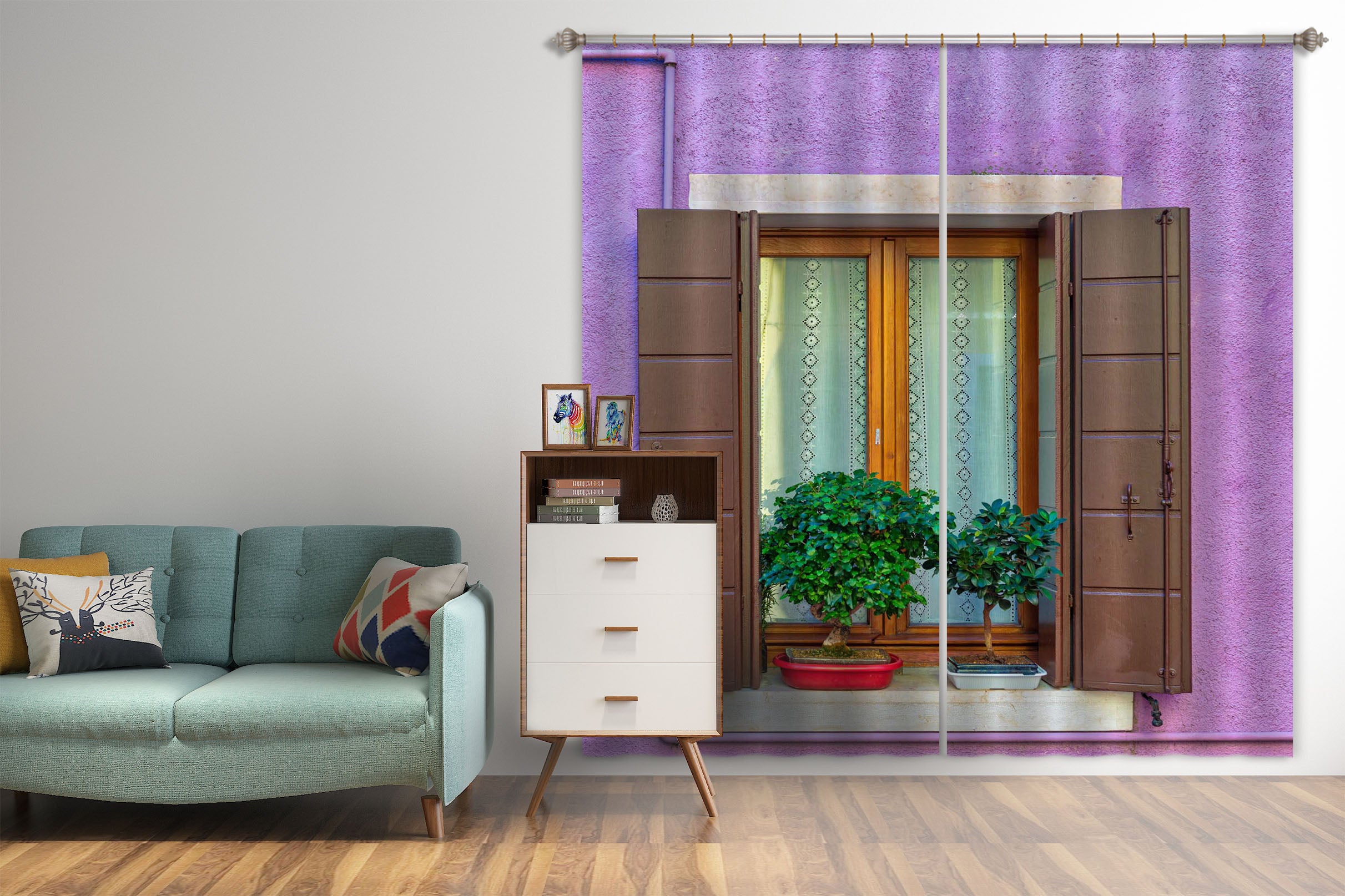 3D Windowsill Plant 111 Marco Carmassi Curtain Curtains Drapes