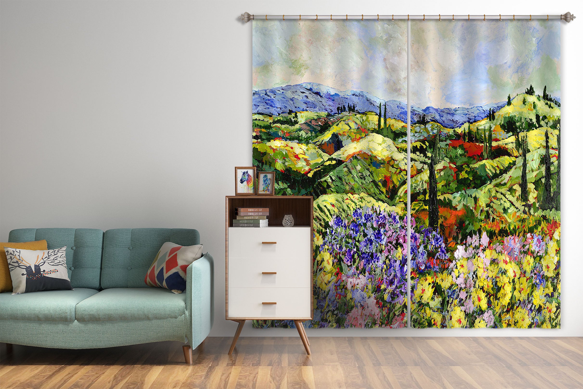 3D Dream Valley 041 Allan P. Friedlander Curtain Curtains Drapes