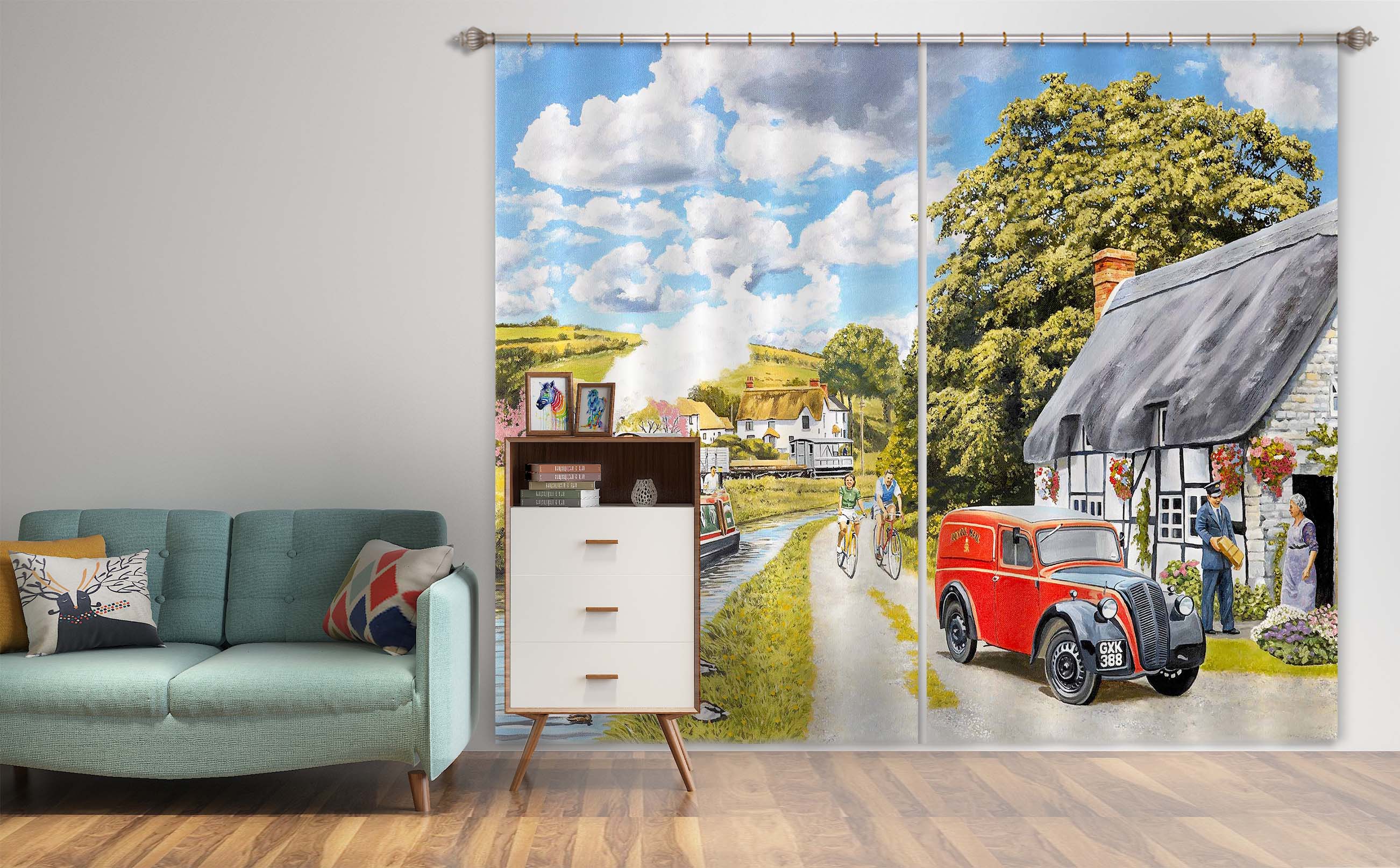 3D Parcel For Canal Cottage 084 Trevor Mitchell Curtain Curtains Drapes