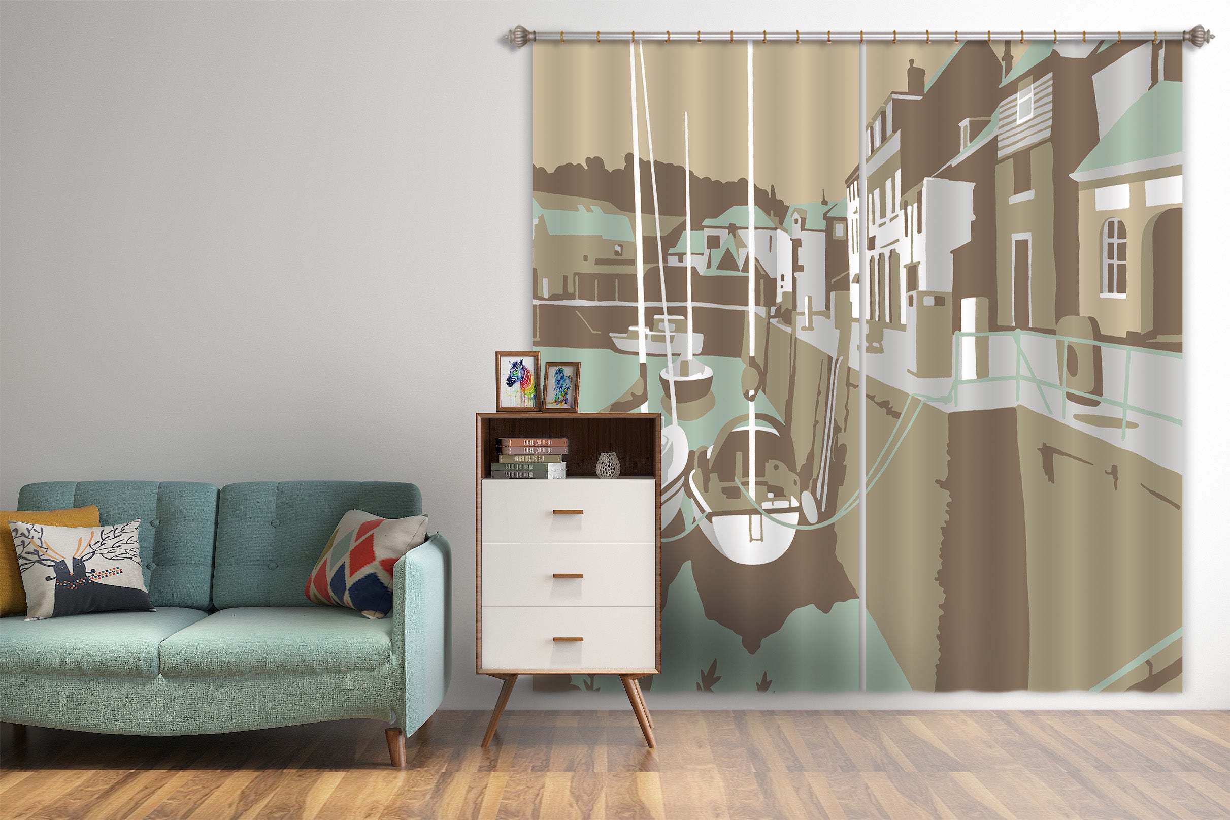 3D Padstow 048 Steve Read Curtain Curtains Drapes