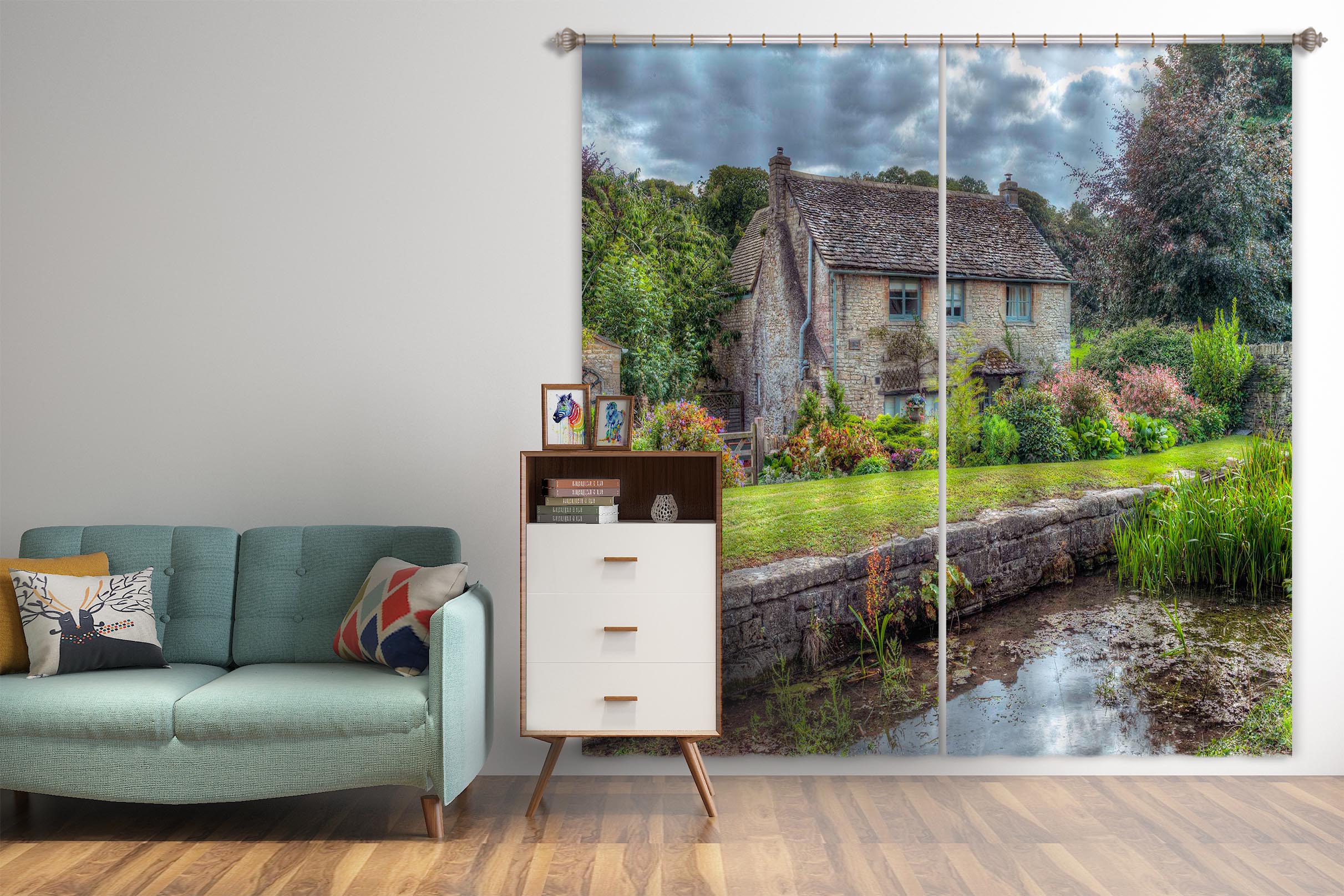 3D Country Estate 010 Assaf Frank Curtain Curtains Drapes