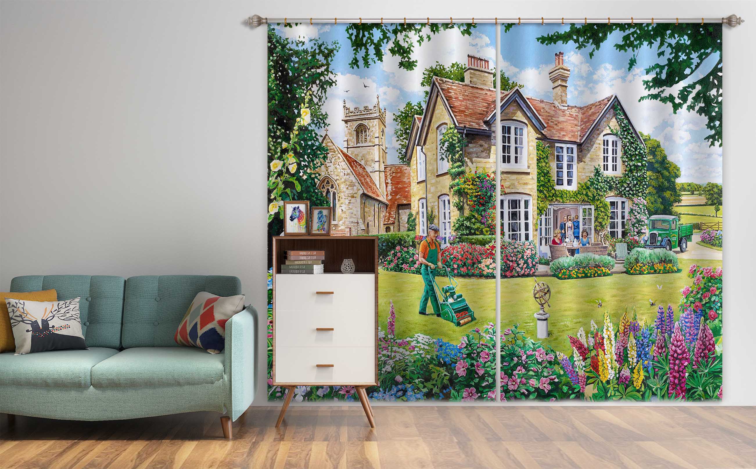 3D The Vicarage 110 Trevor Mitchell Curtain Curtains Drapes