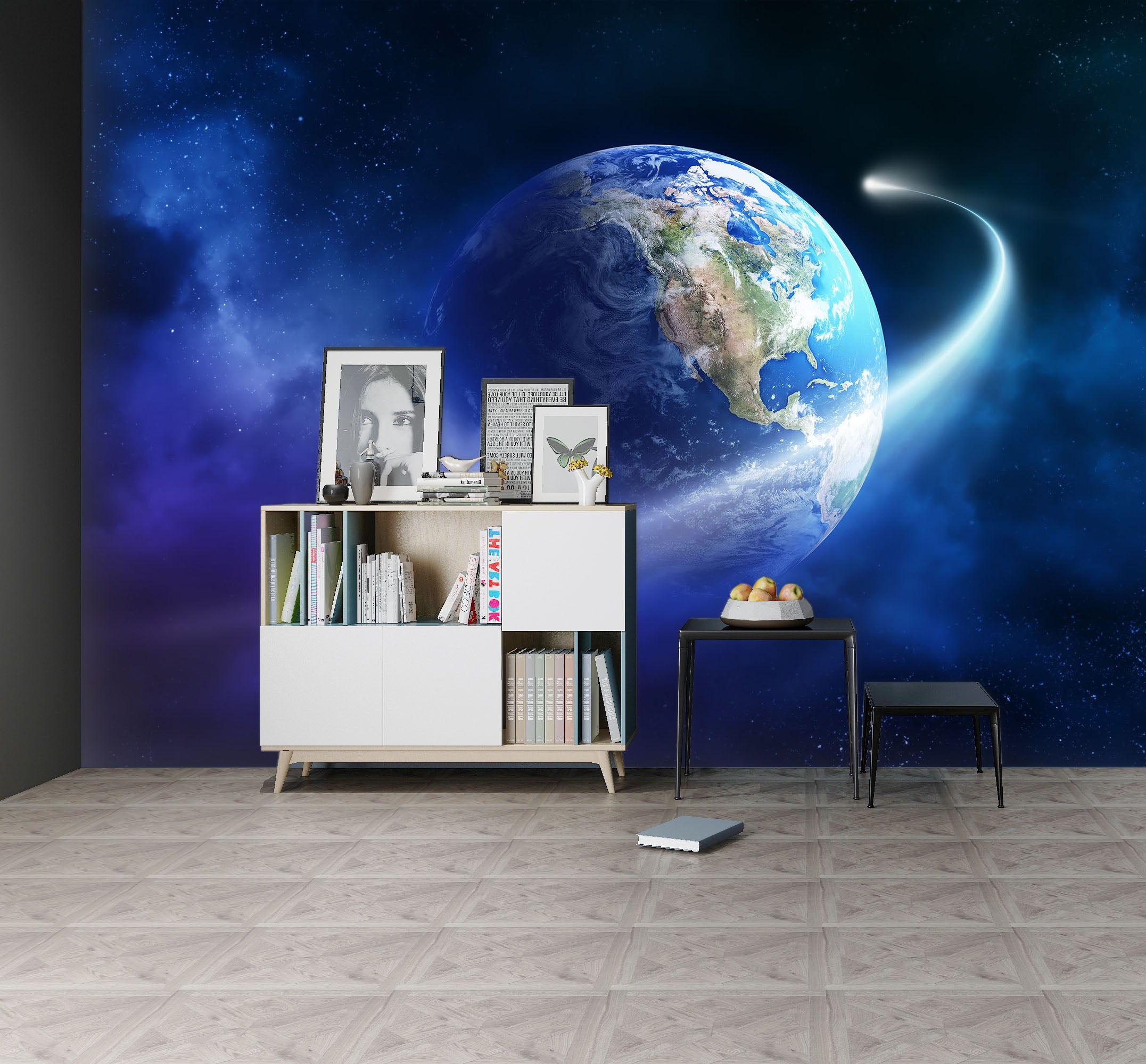 3D Galaxy Earth 024 Wall Murals
