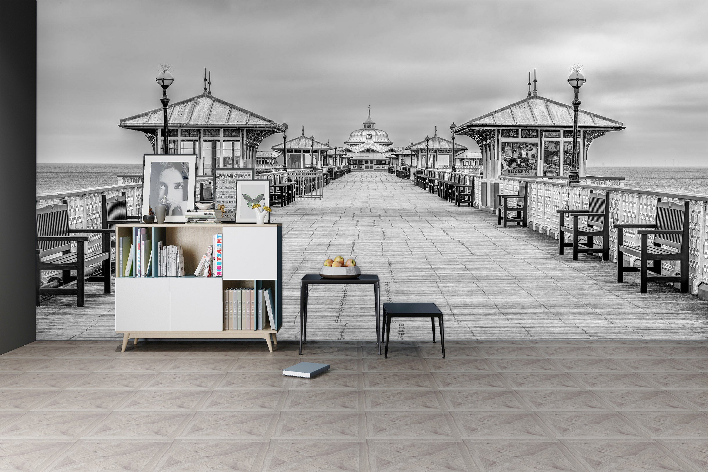 3D Stone Bridge 1434 Assaf Frank Wall Mural Wall Murals