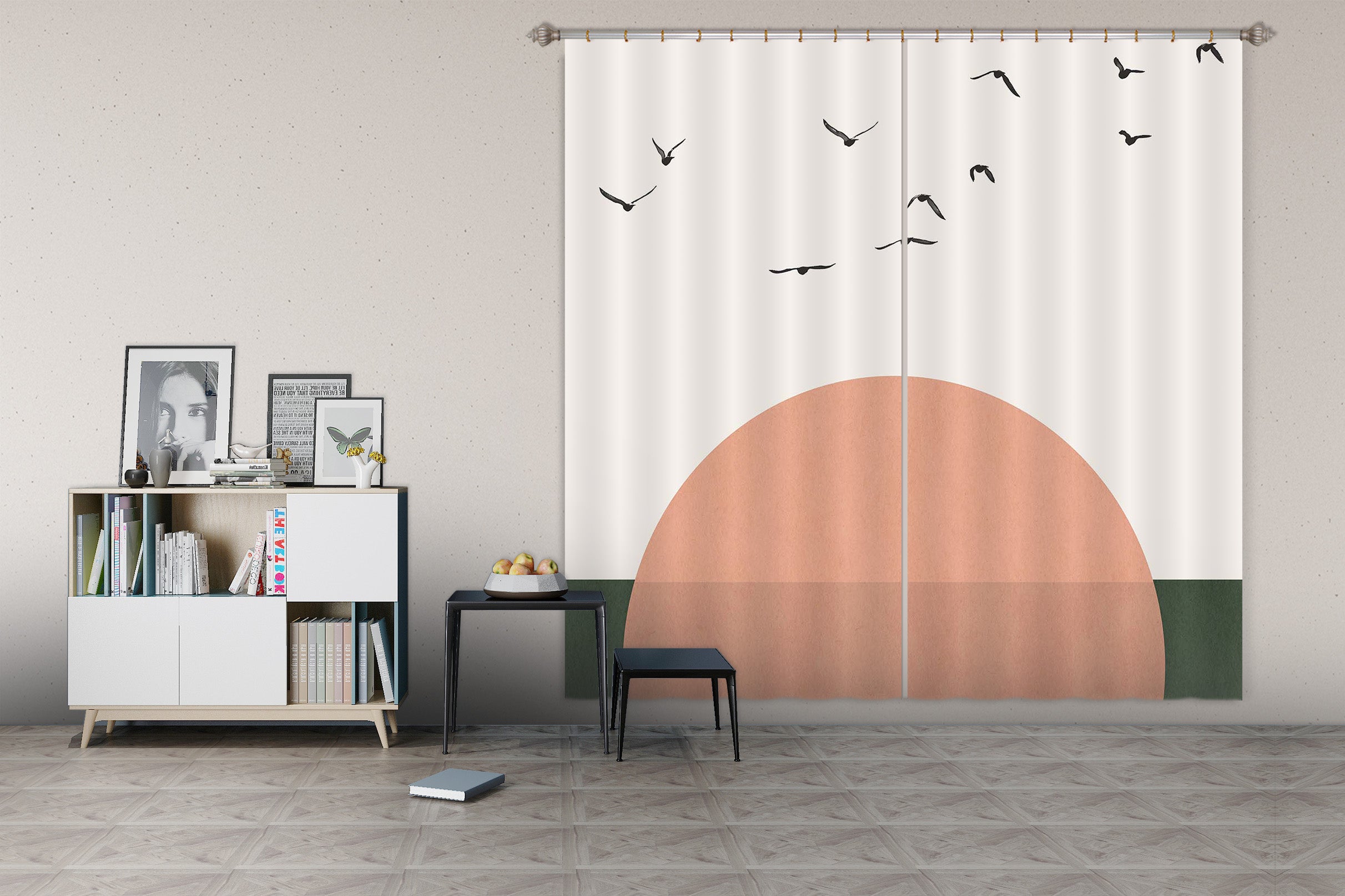 3D Rising 049 Boris Draschoff Curtain Curtains Drapes