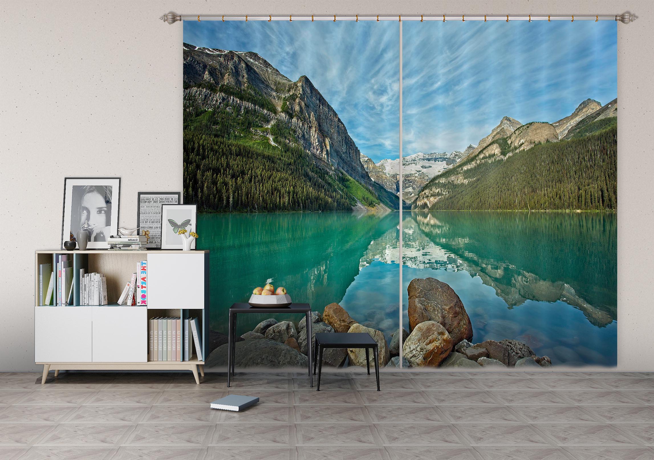 3D Clear Lake 055 Kathy Barefield Curtain Curtains Drapes