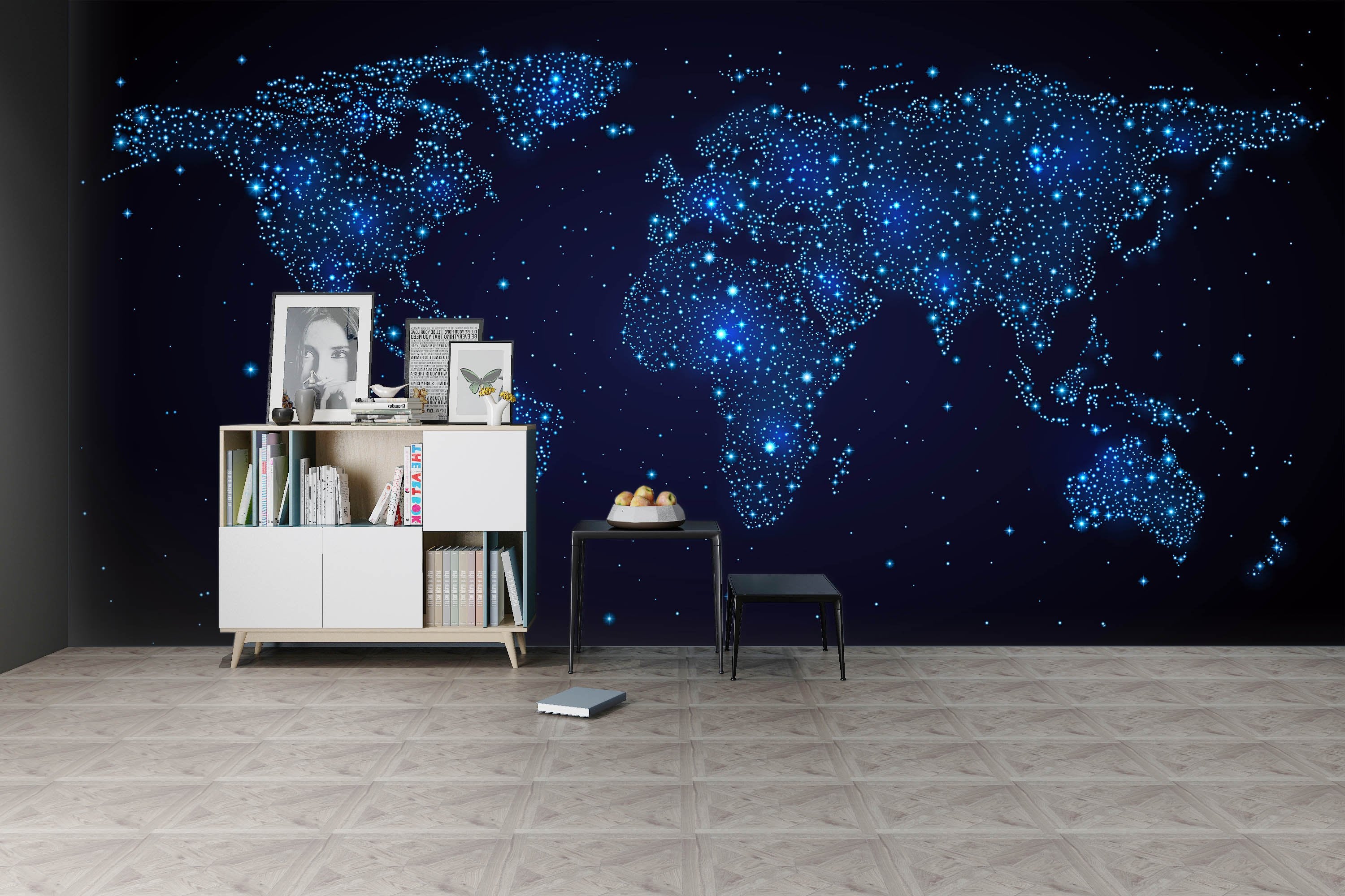 3D Blue Constellation 130 Wall Murals Wallpaper AJ Wallpaper 2