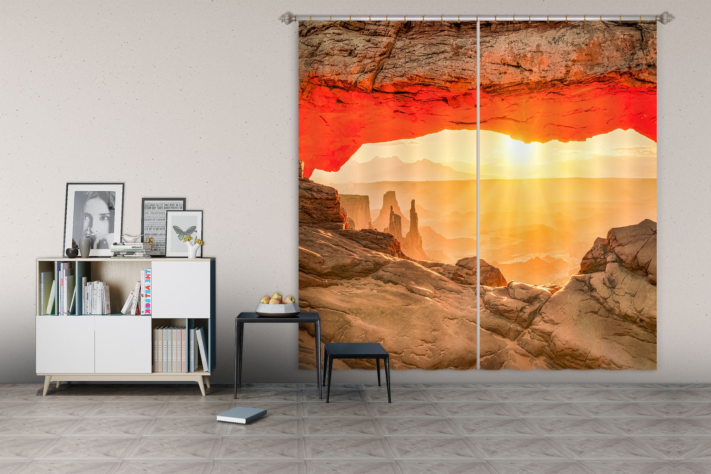 3D Sunshine Mountain 5331 Beth Sheridan Curtain Curtains Drapes