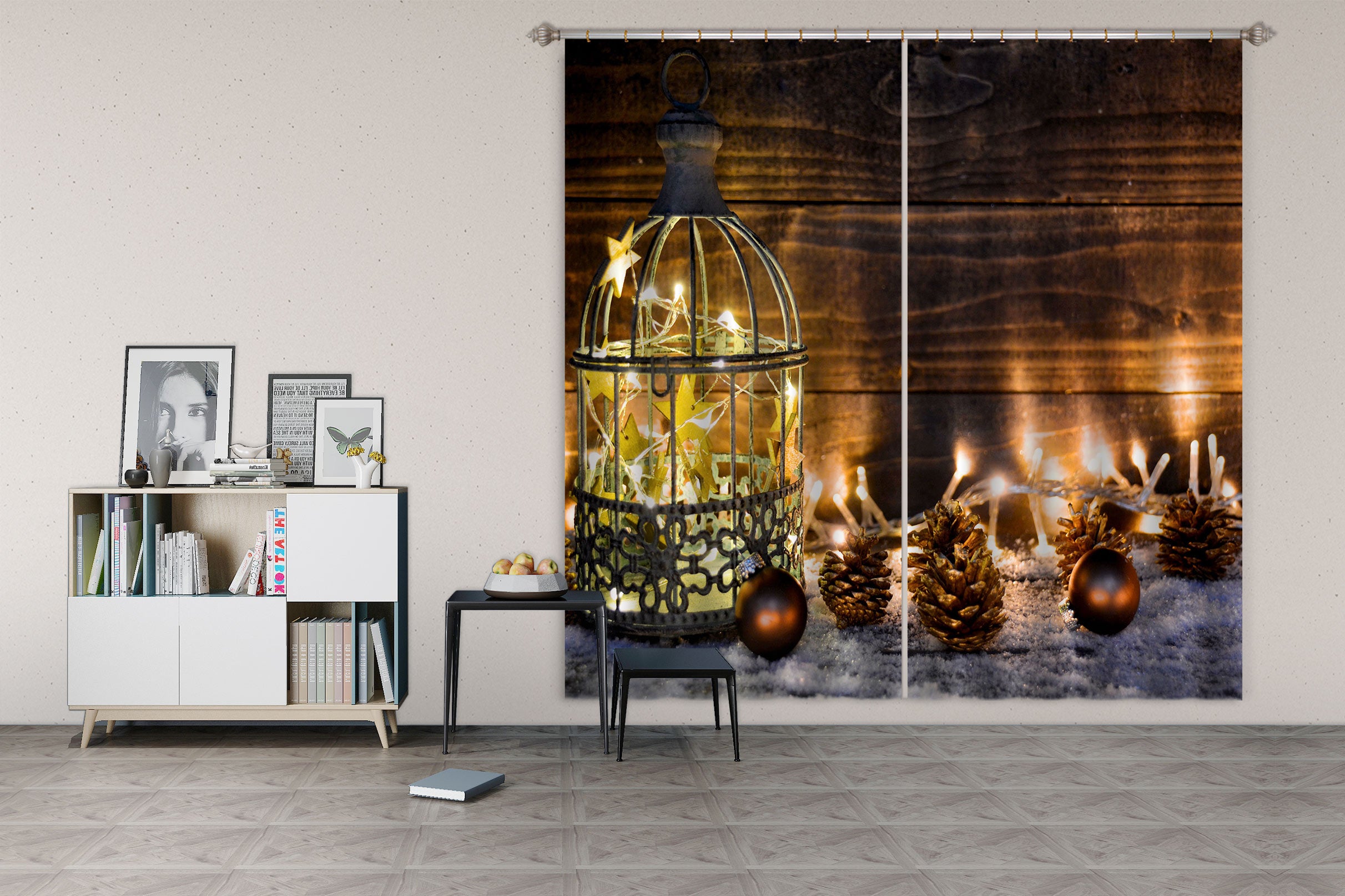 3D Light Pineta 53135 Christmas Curtains Drapes Xmas