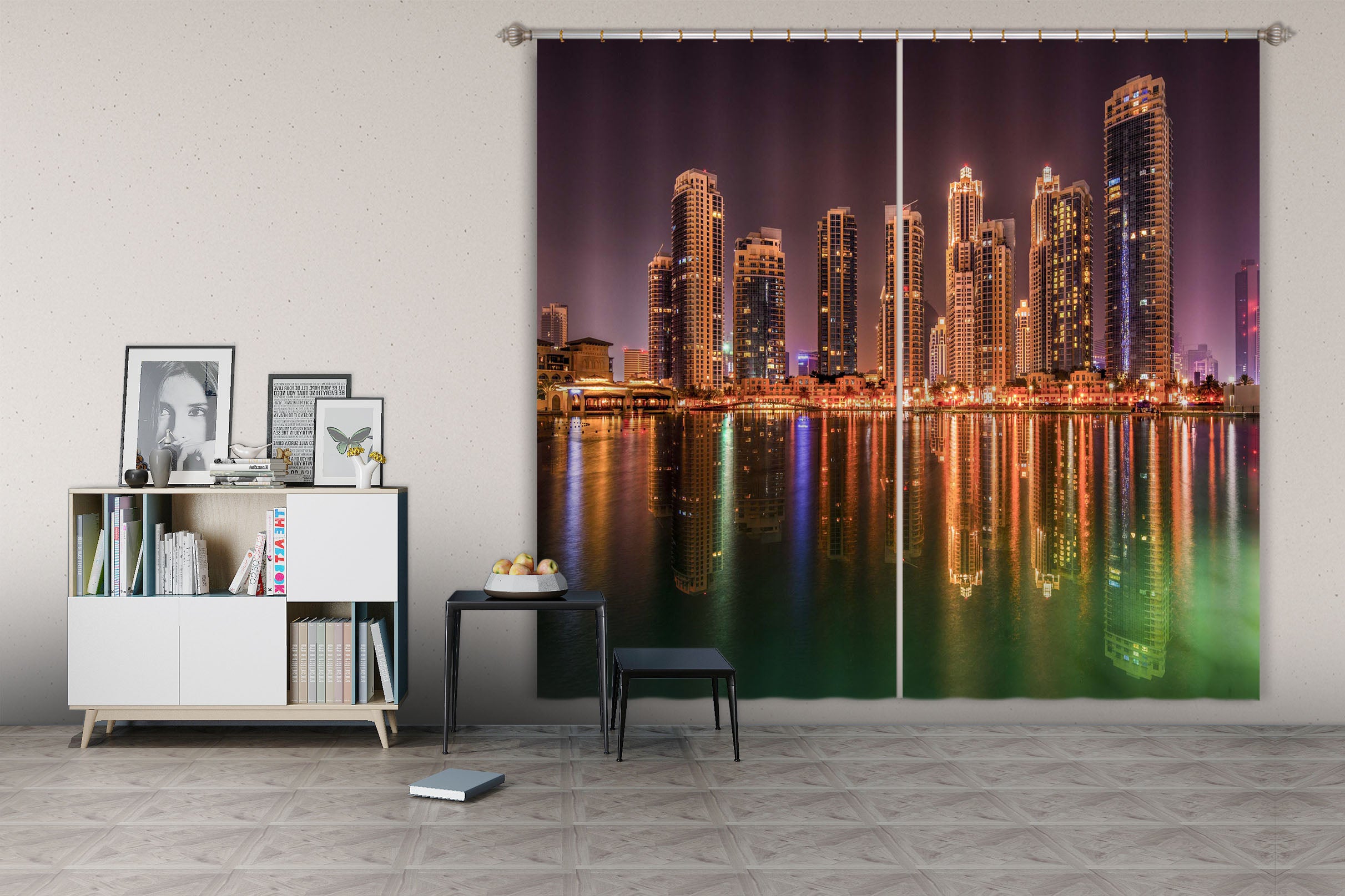 3D Night Building 064 Marco Carmassi Curtain Curtains Drapes