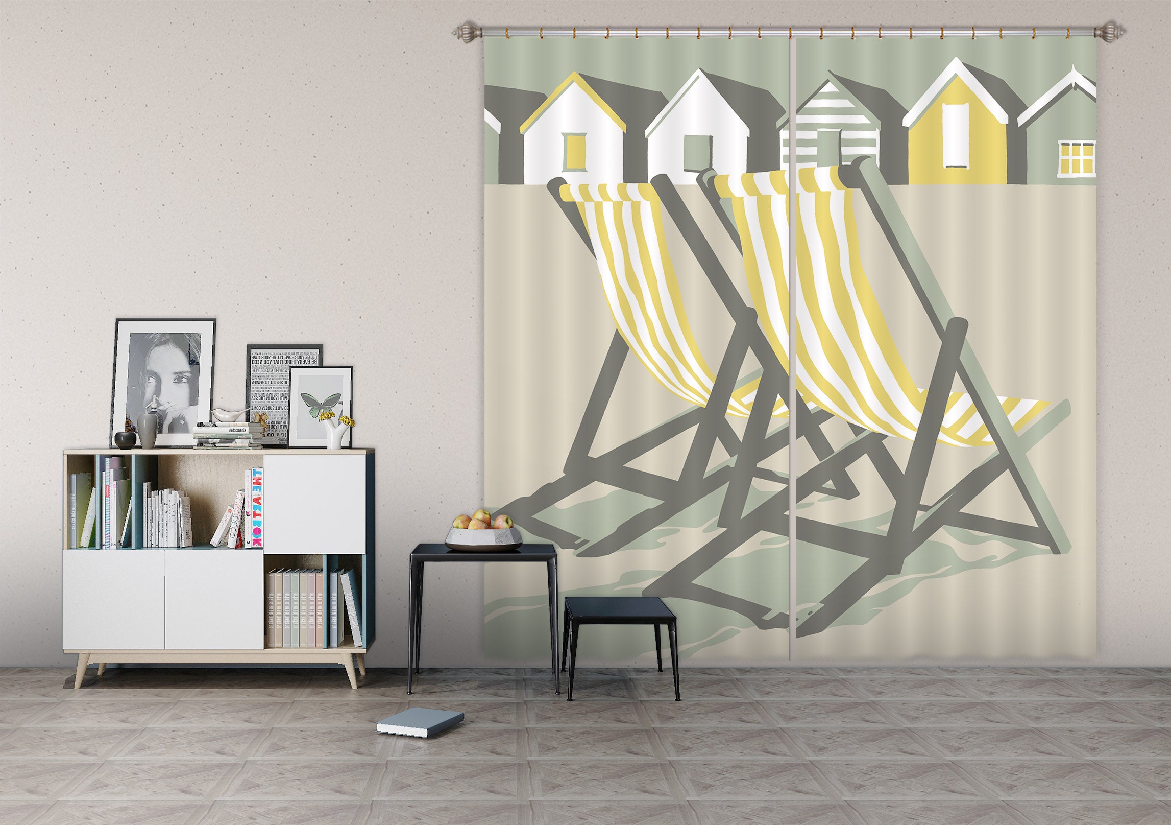 3D Southwold Deckchairs 150 Steve Read Curtain Curtains Drapes
