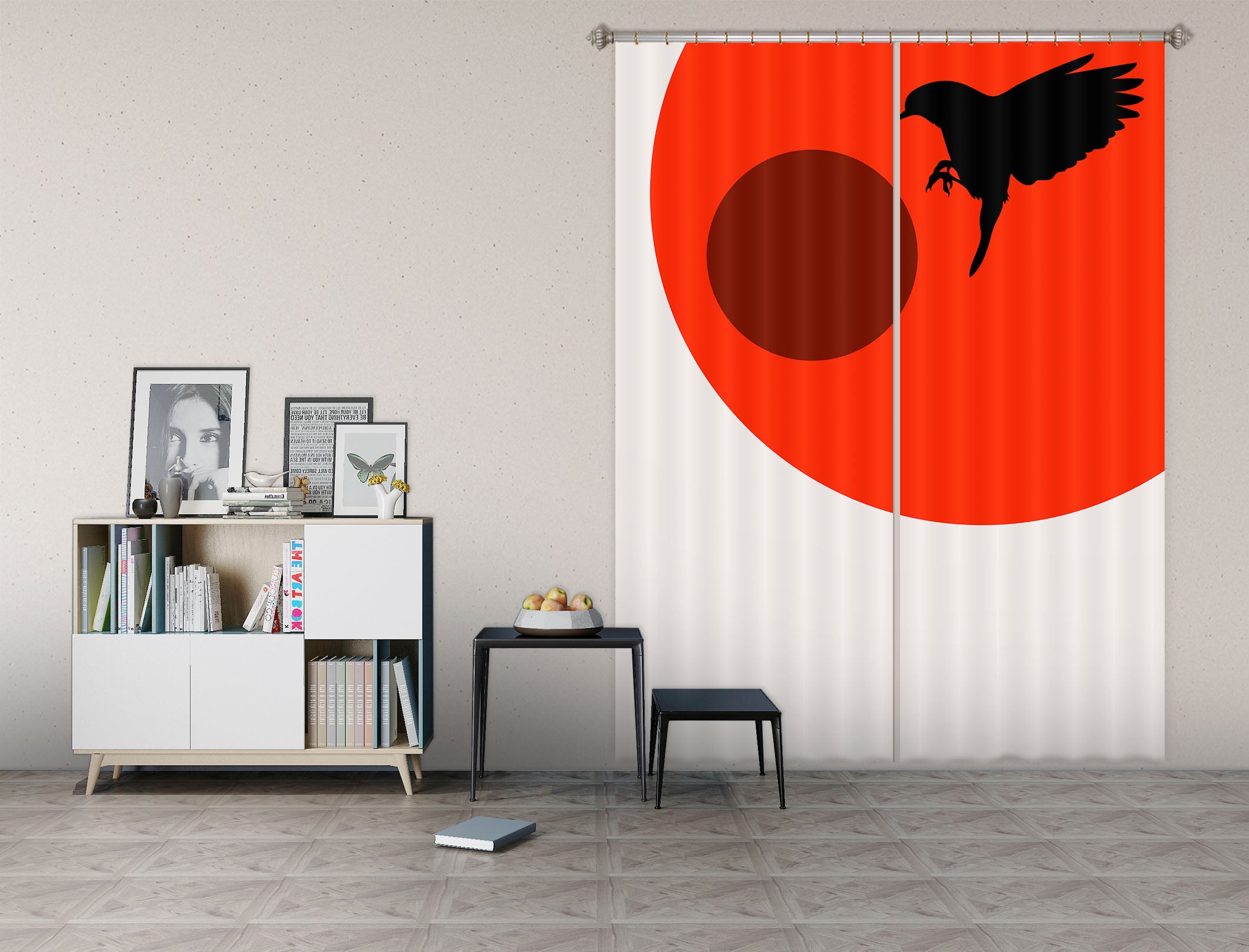 3D Bird Wings 1117 Boris Draschoff Curtain Curtains Drapes