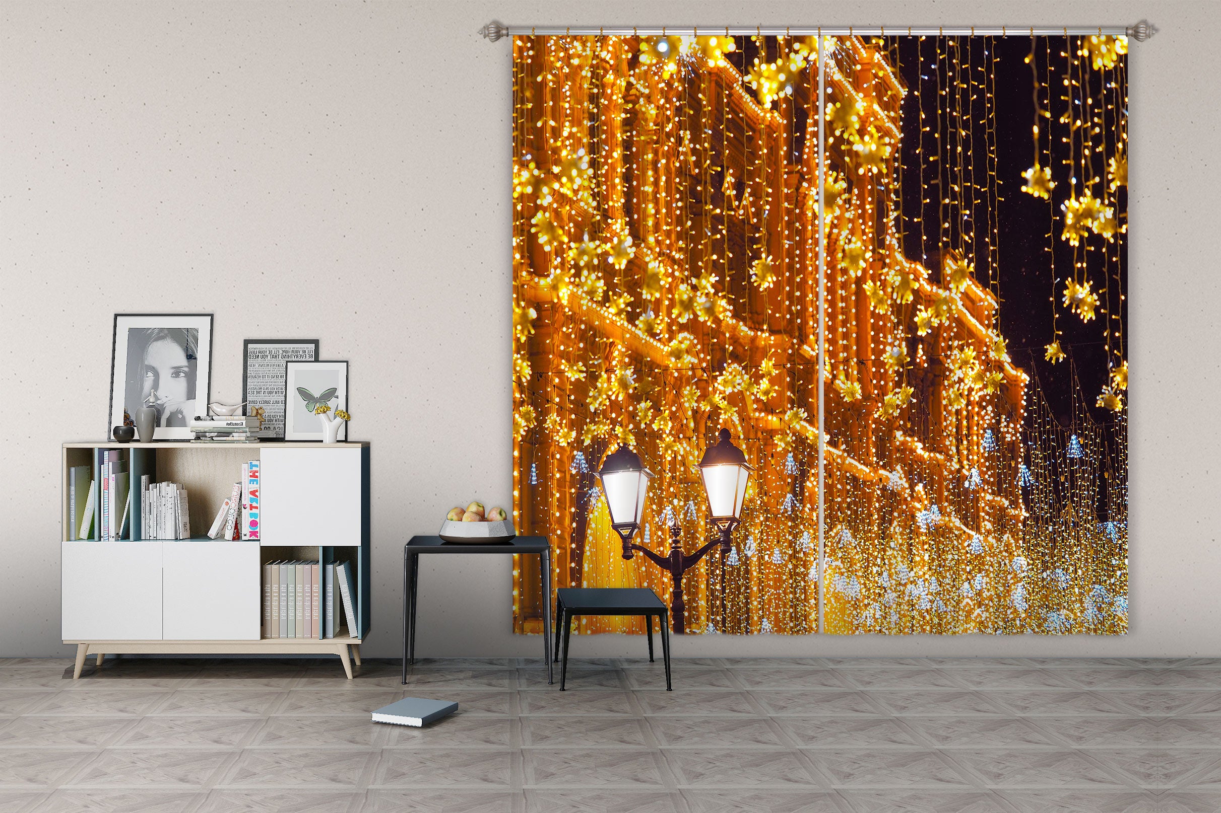 3D String Lights 53113 Christmas Curtains Drapes Xmas