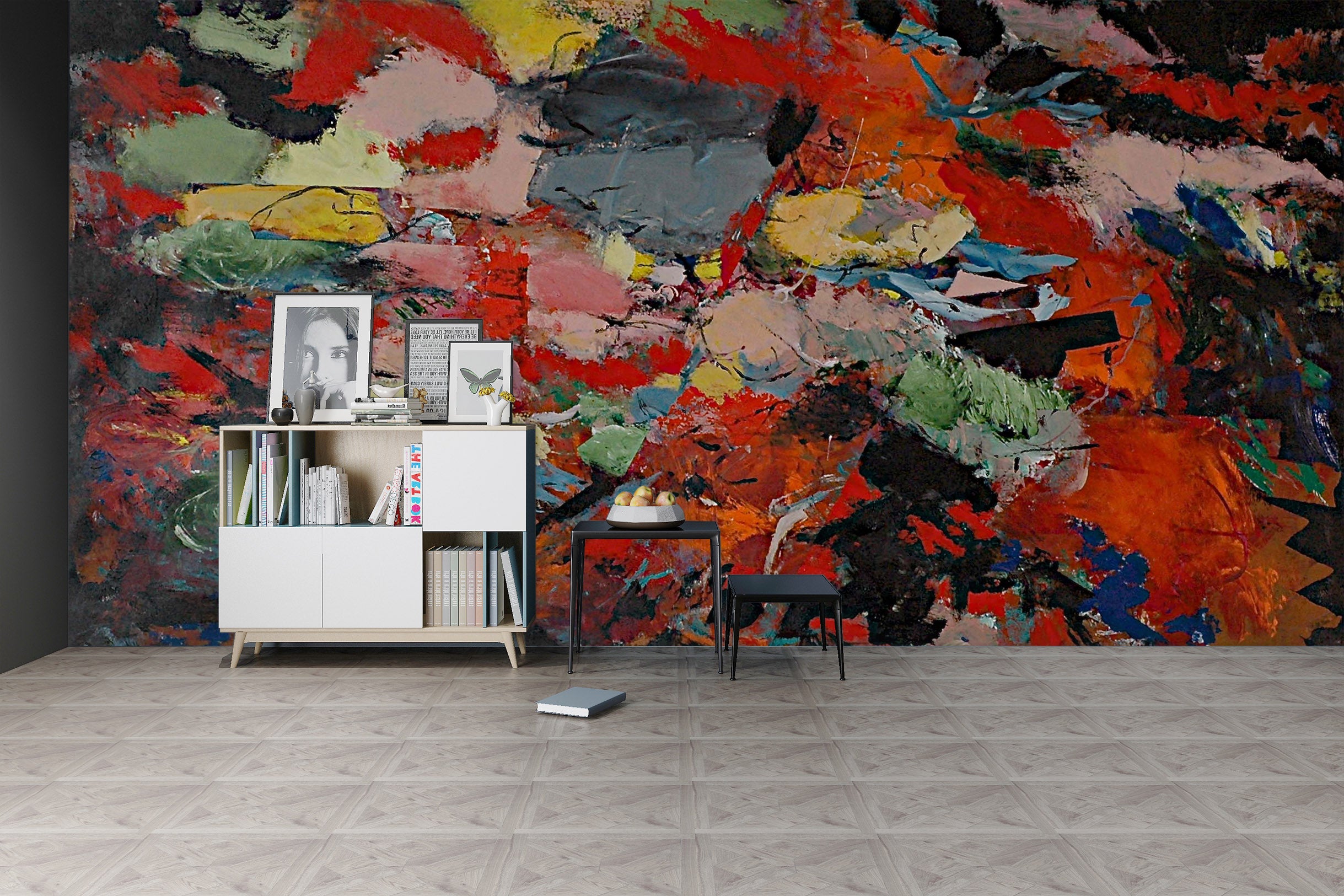 3D Color Graffiti 142 Allan P. Friedlander Wall Mural Wall Murals