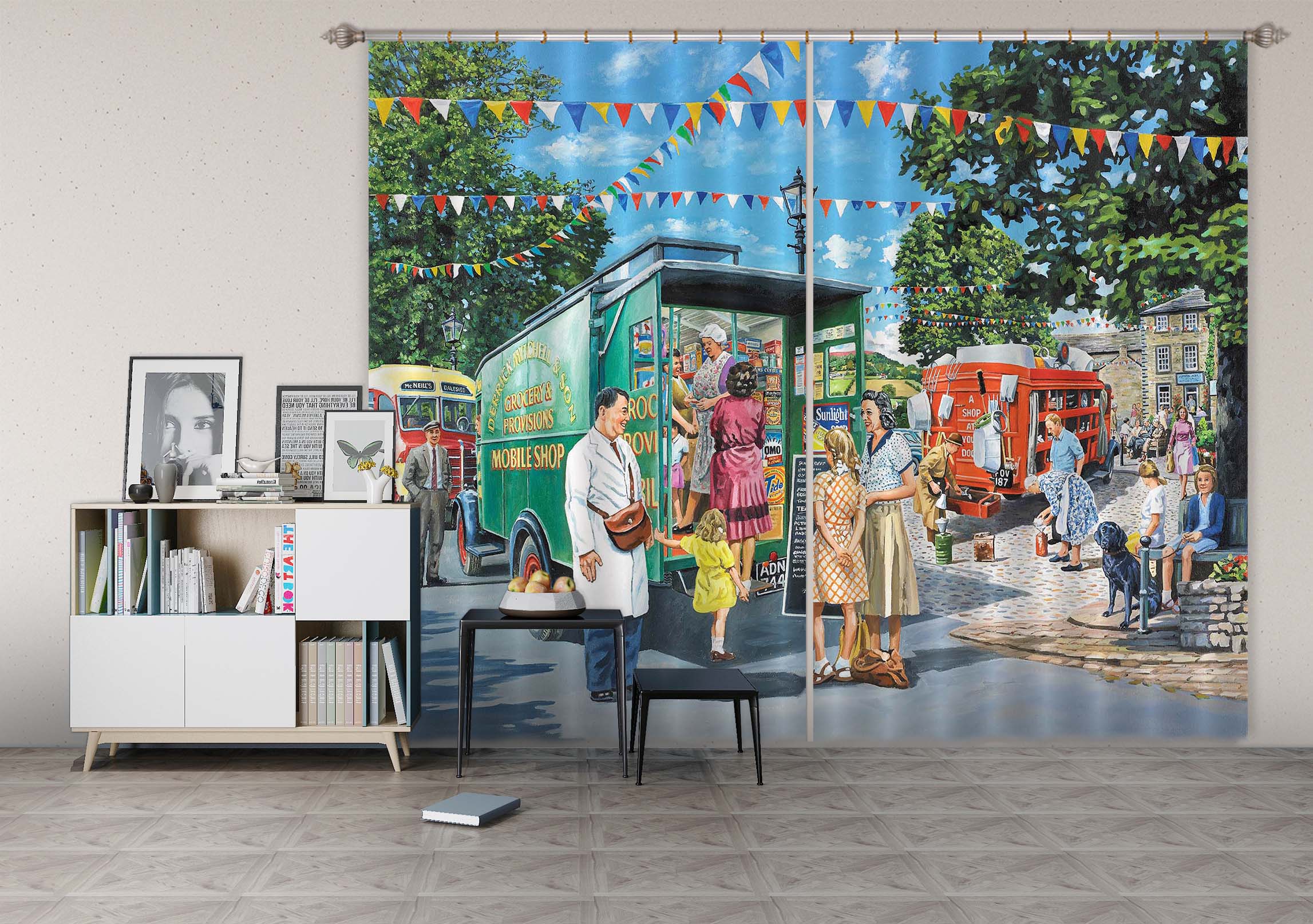 3D Mobile Shops 080 Trevor Mitchell Curtain Curtains Drapes