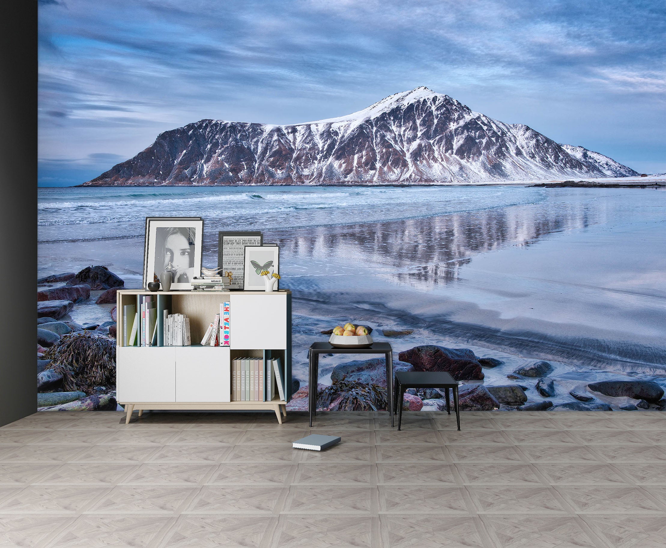 3D Melting Snow Mountain 1405 Marco Carmassi Wall Mural Wall Murals