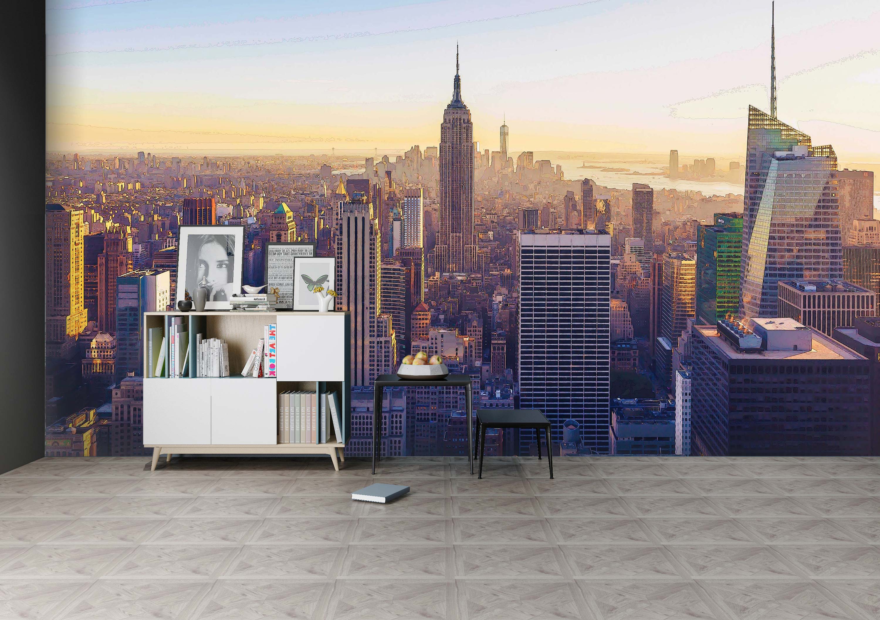 3D City High-Rise 9127 Alius Herb Wall Mural Wall Murals