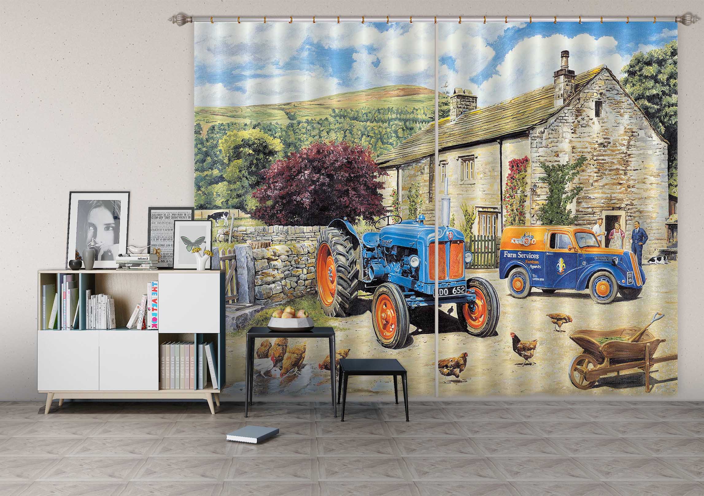 3D The New Major 102 Trevor Mitchell Curtain Curtains Drapes