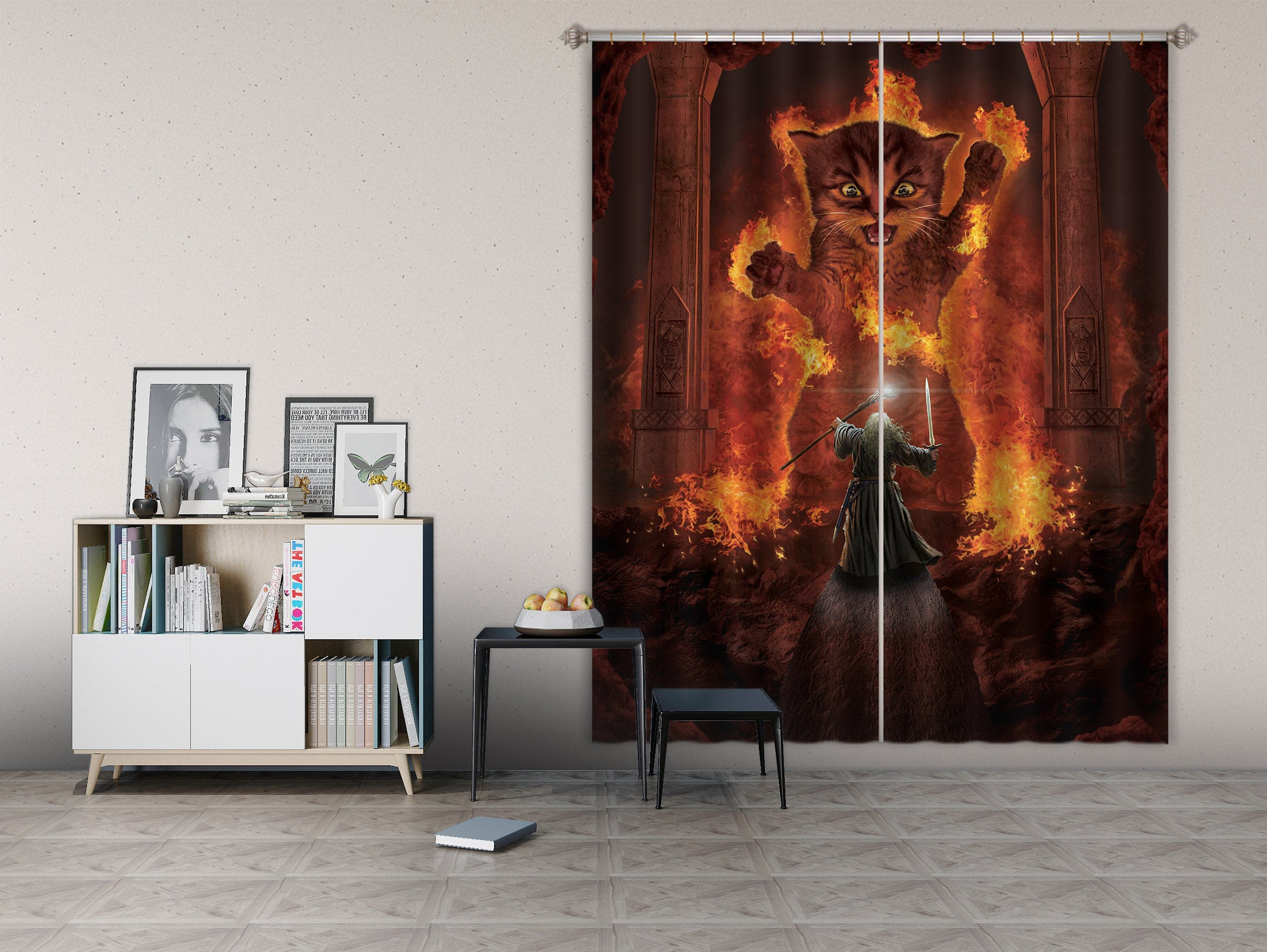 3D You Shall Not Pass 097 Vincent Hie Curtain Curtains Drapes