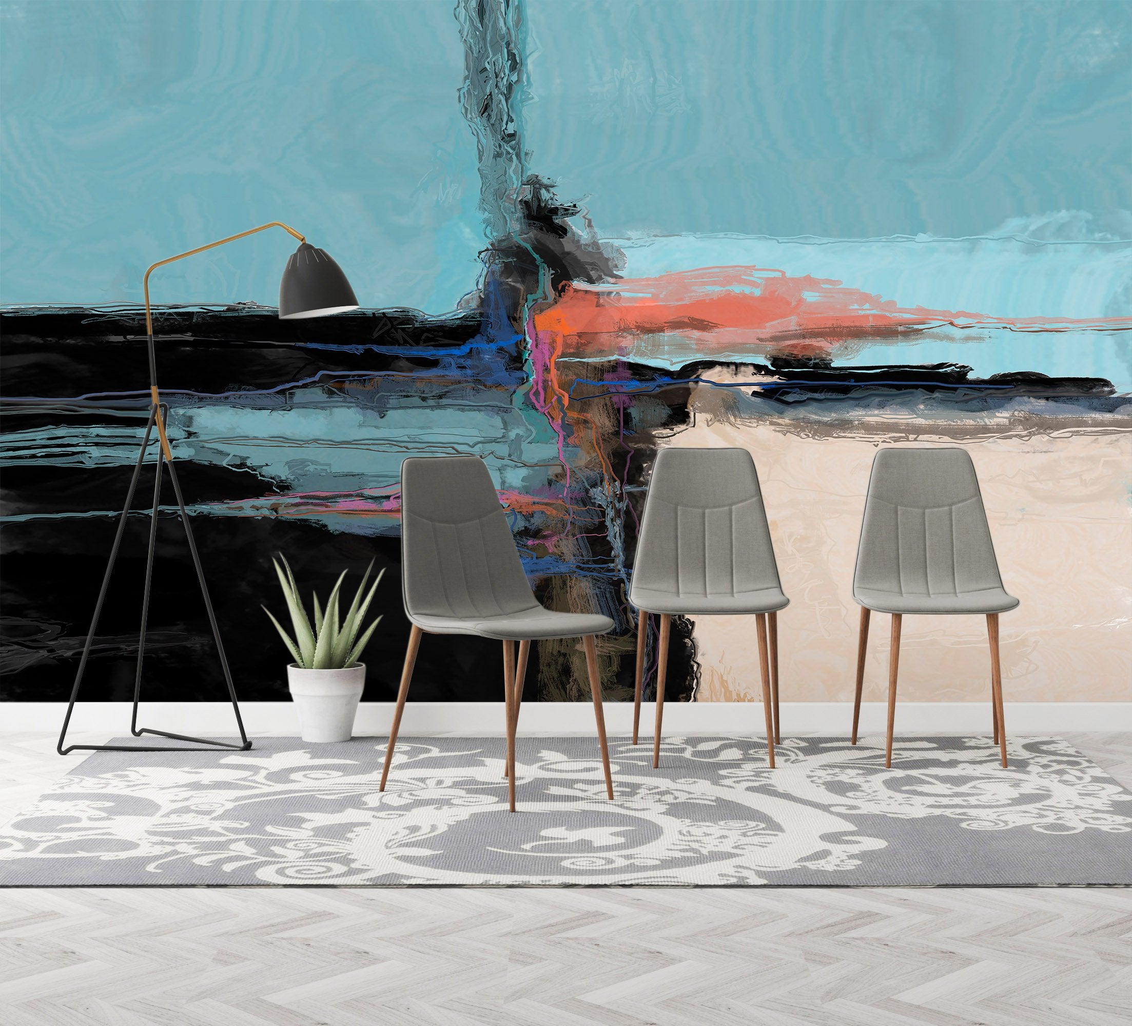 3D Black Smoke 1401 Michael Tienhaara Wall Mural Wall Murals Wallpaper AJ Wallpaper 2