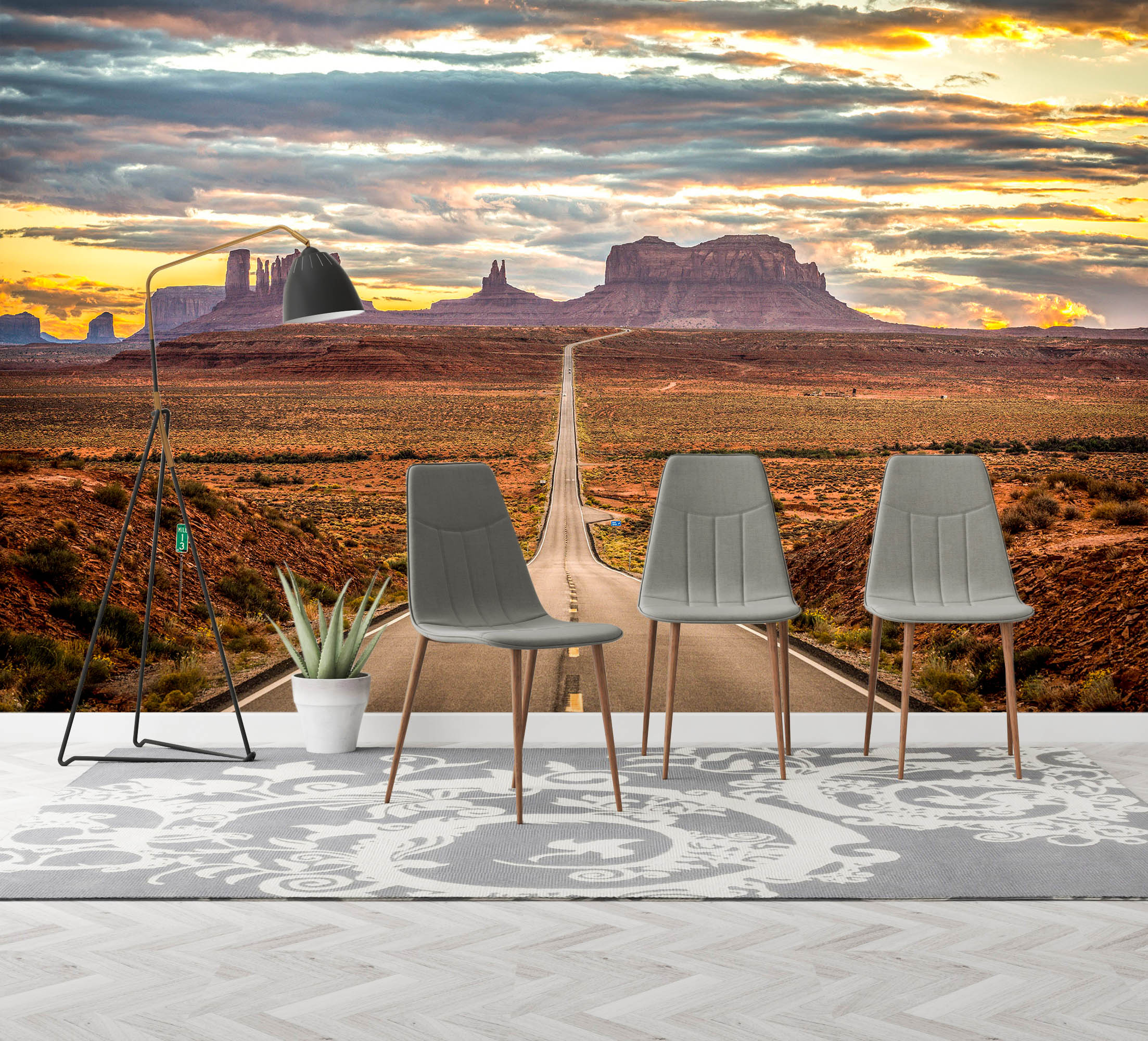 3D Prairie Road 1411 Marco Carmassi Wall Mural Wall Murals