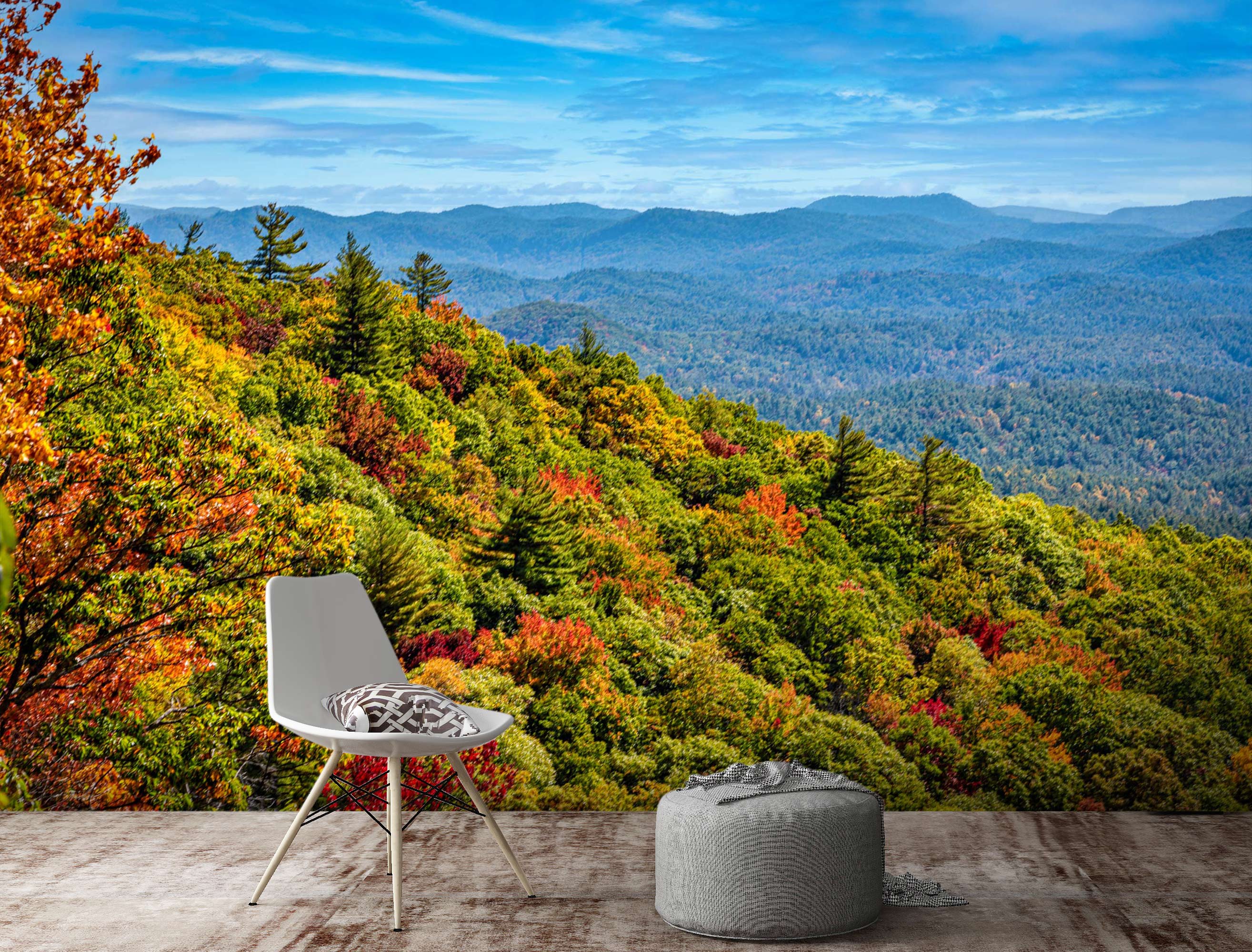 3D Mountain Forest 5245 Beth Sheridan Wall Mural Wall Murals