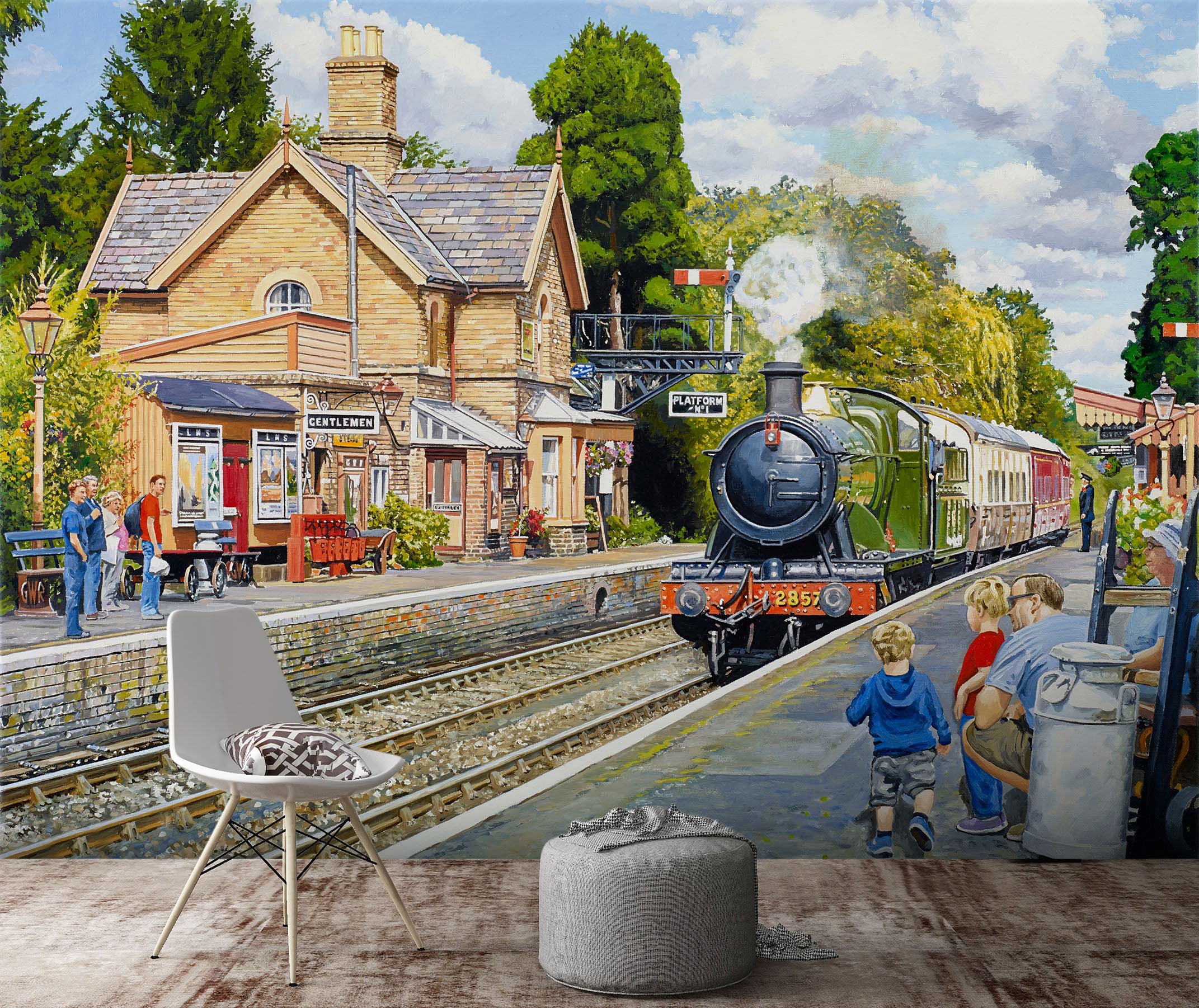3D Train 1026 Trevor Mitchell Wall Mural Wall Murals