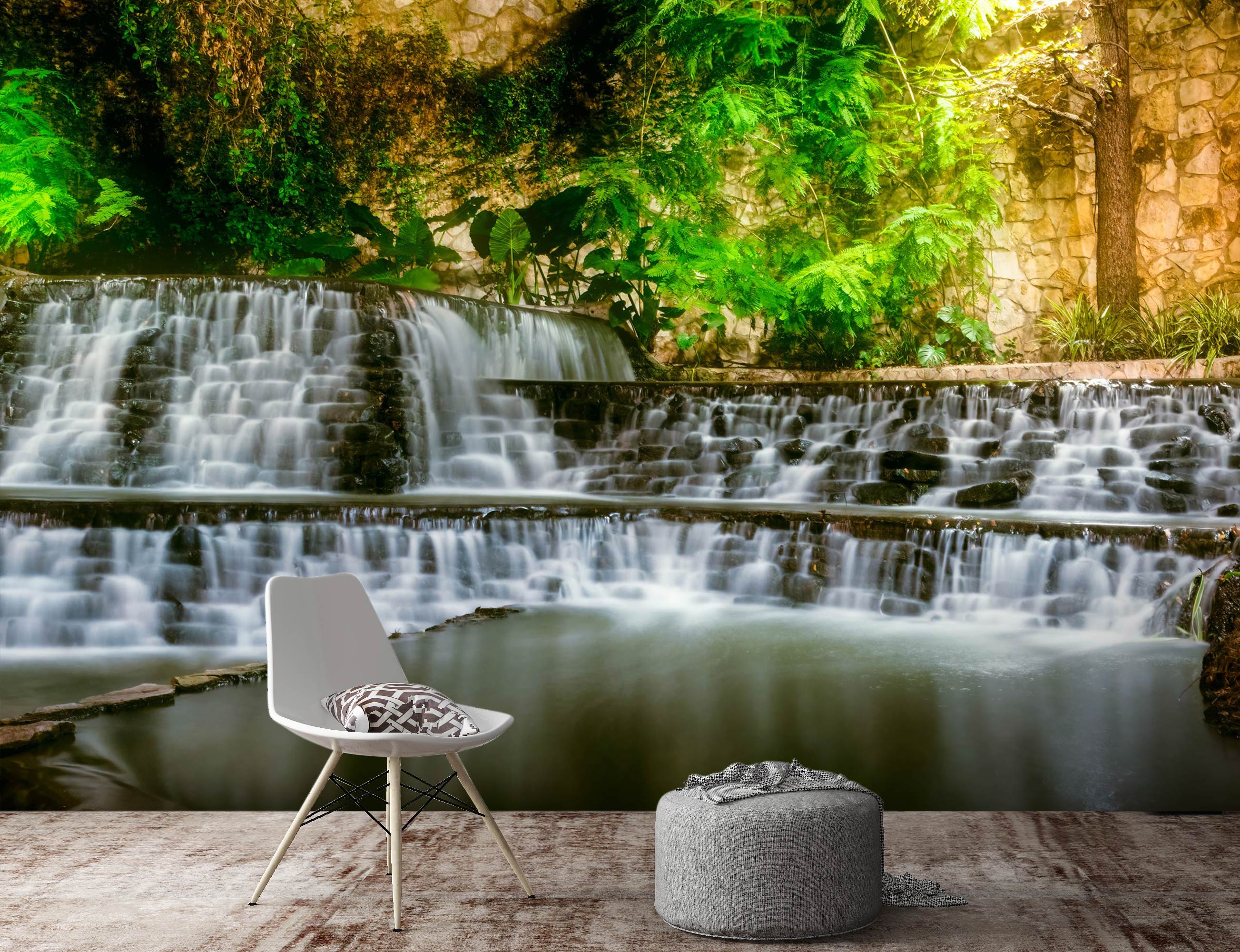 3D Waterfall Scenery 5240 Beth Sheridan Wall Mural Wall Murals