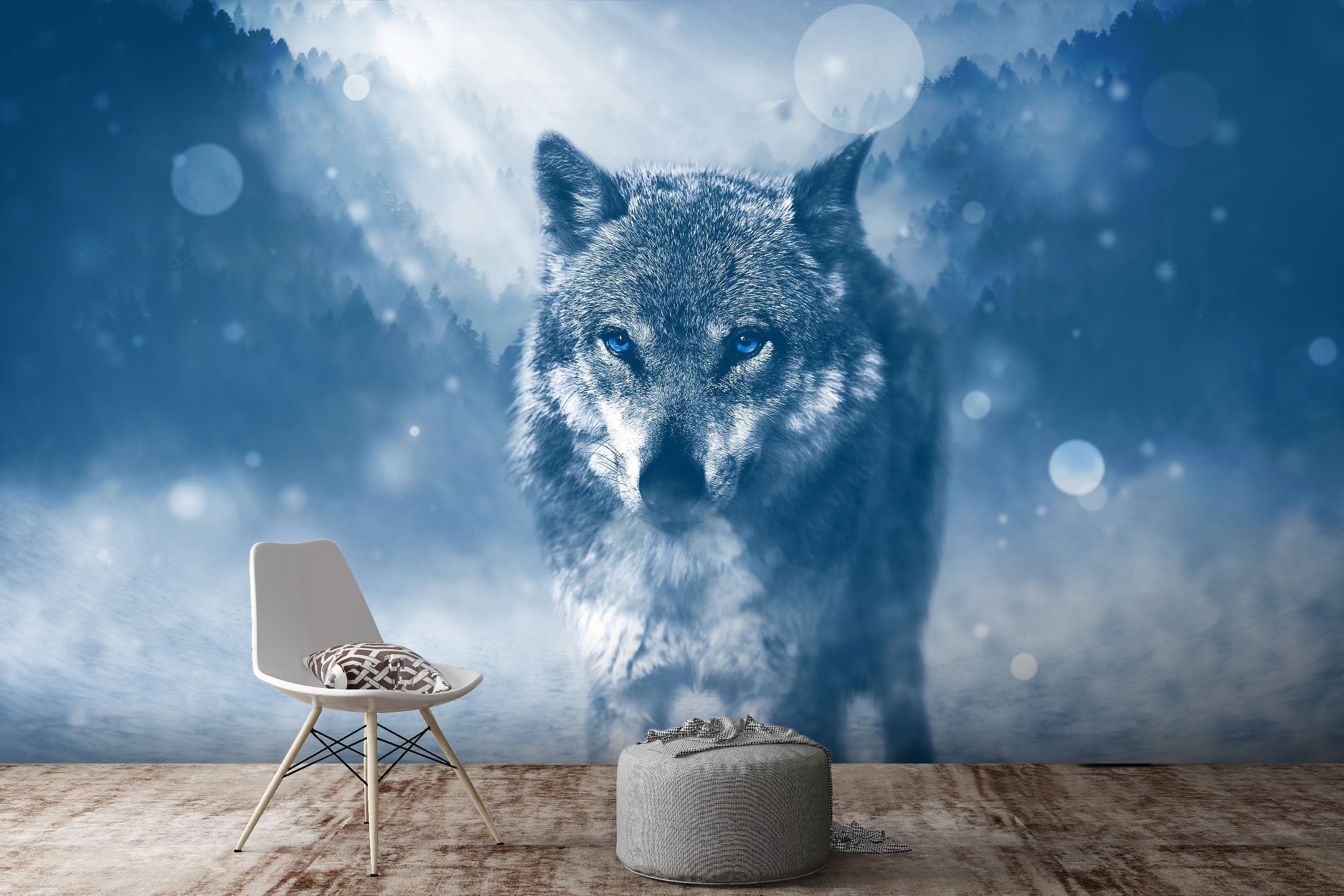 3D Snow Wolf 248 Wallpaper AJ Wallpaper