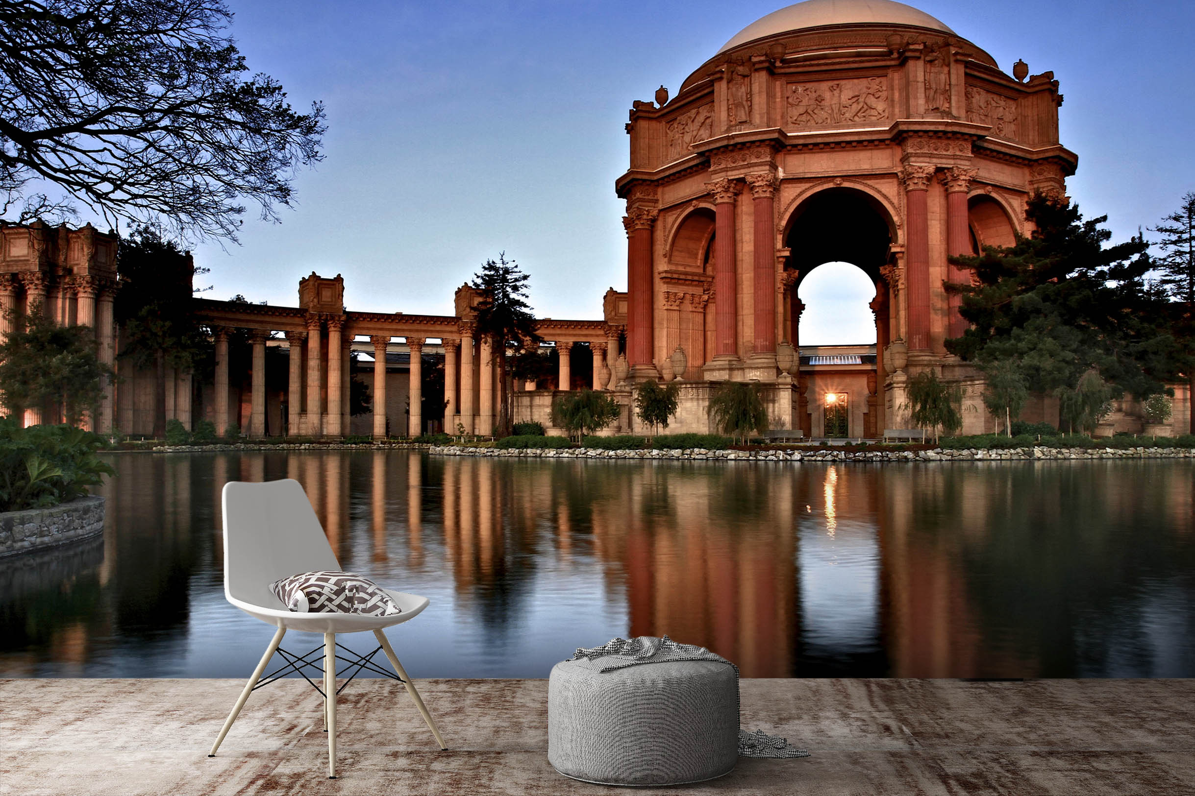 3D Shanshui Villa 126 Kathy Barefield Wall Mural Wall Murals