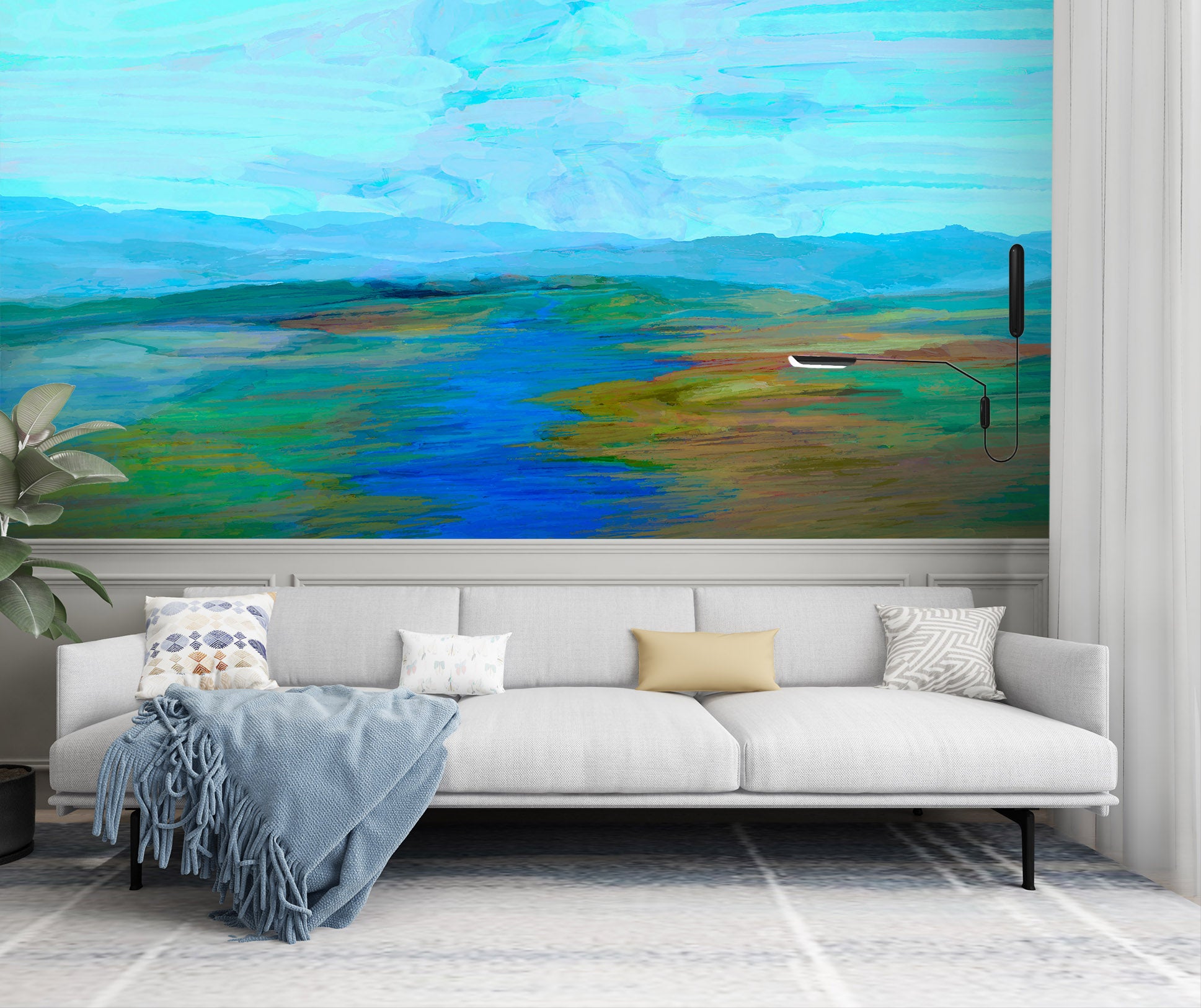 3D Deep Sea Channel 1414 Michael Tienhaara Wall Mural Wall Murals