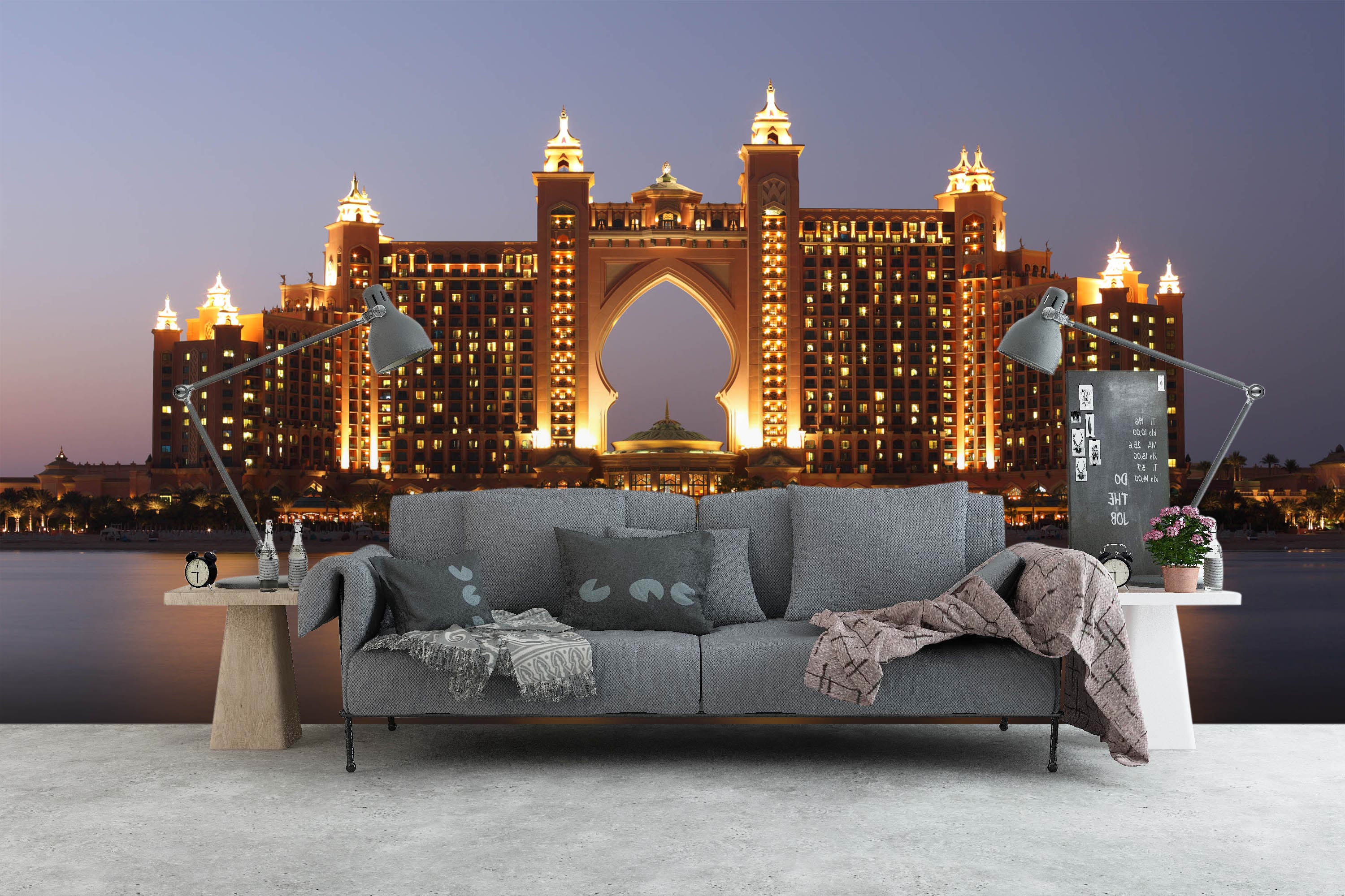 3D Night City 1482 Wall Murals