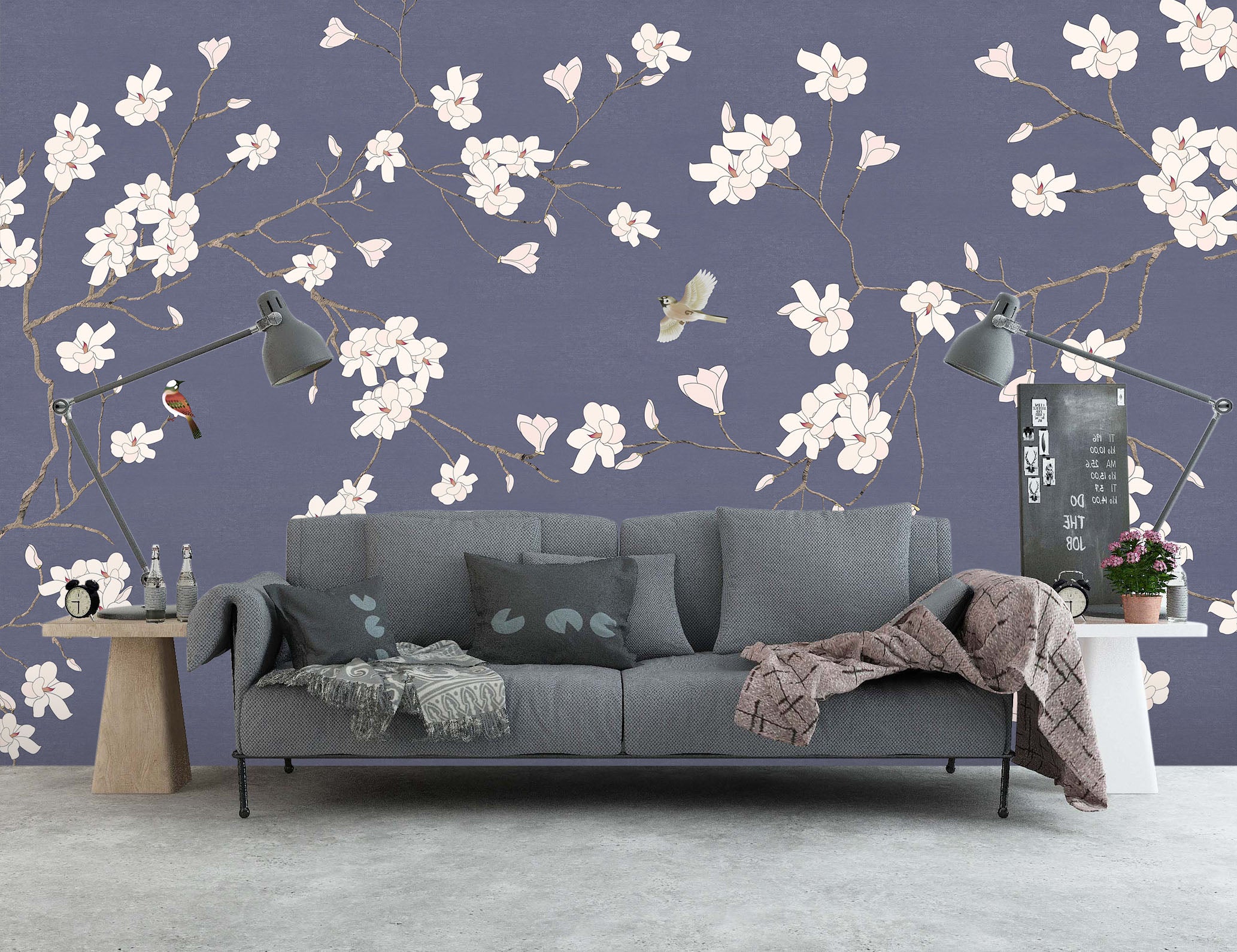 3D Pink Spring 1446 Wall Murals