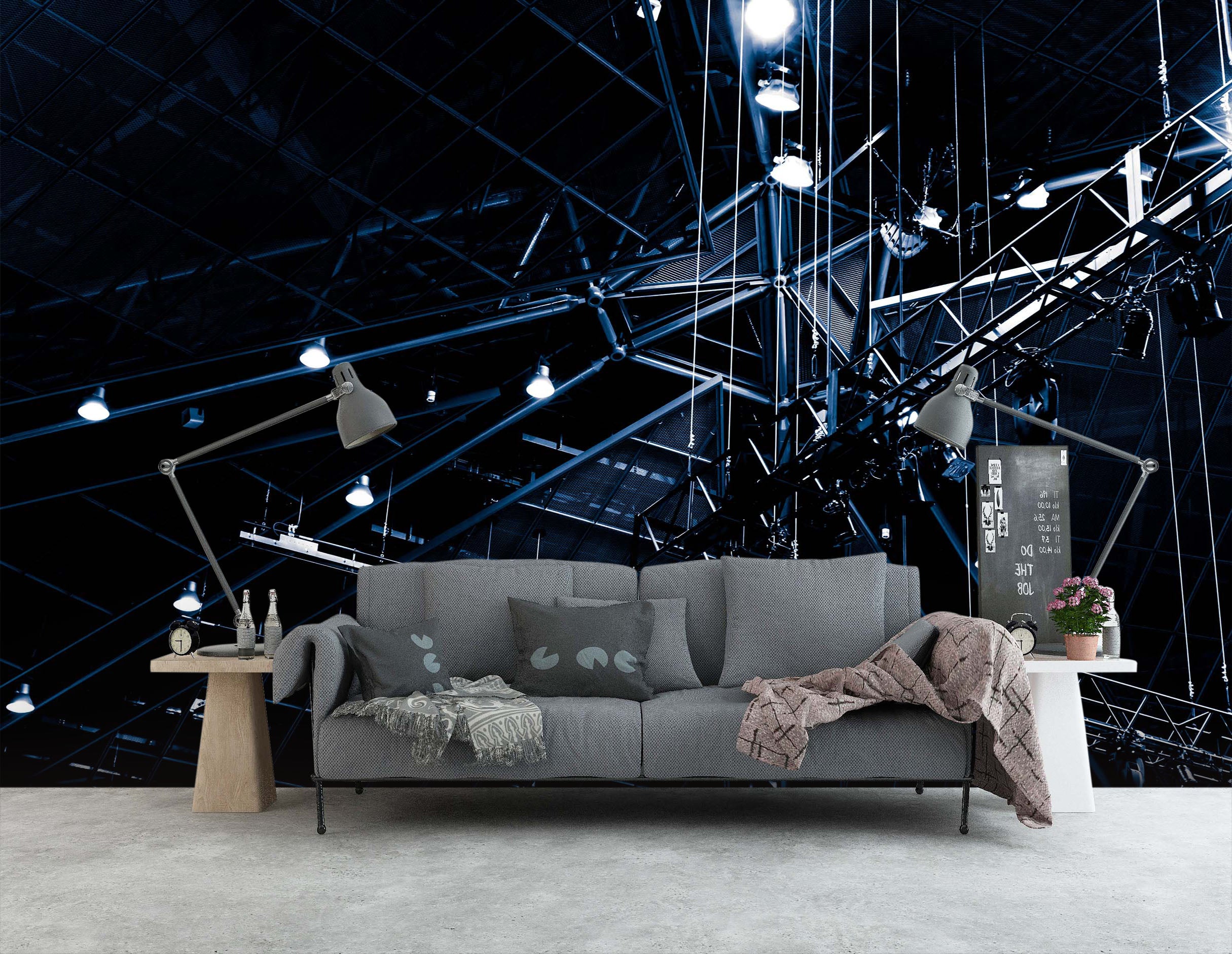 3D Dark City 100 Noirblanc777 Wall Mural Wall Murals