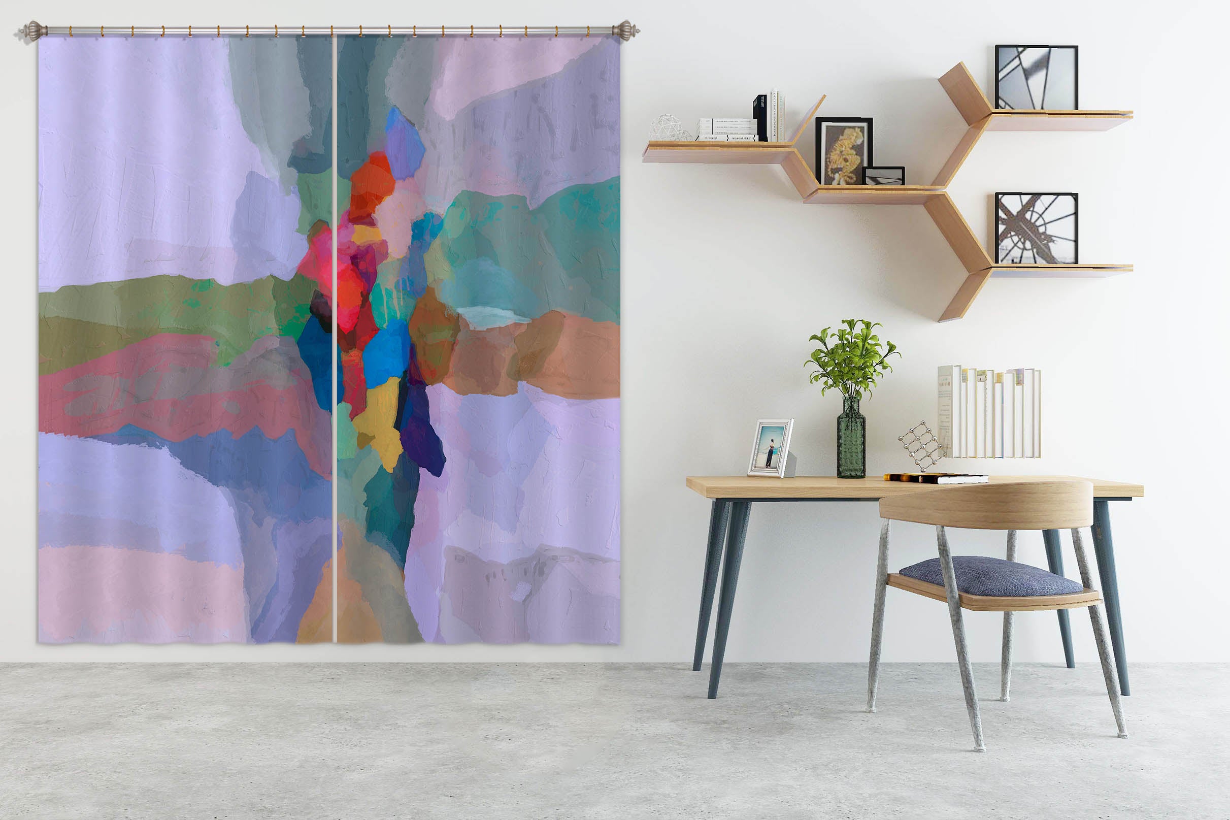 3D Color River 203 Michael Tienhaara Curtain Curtains Drapes