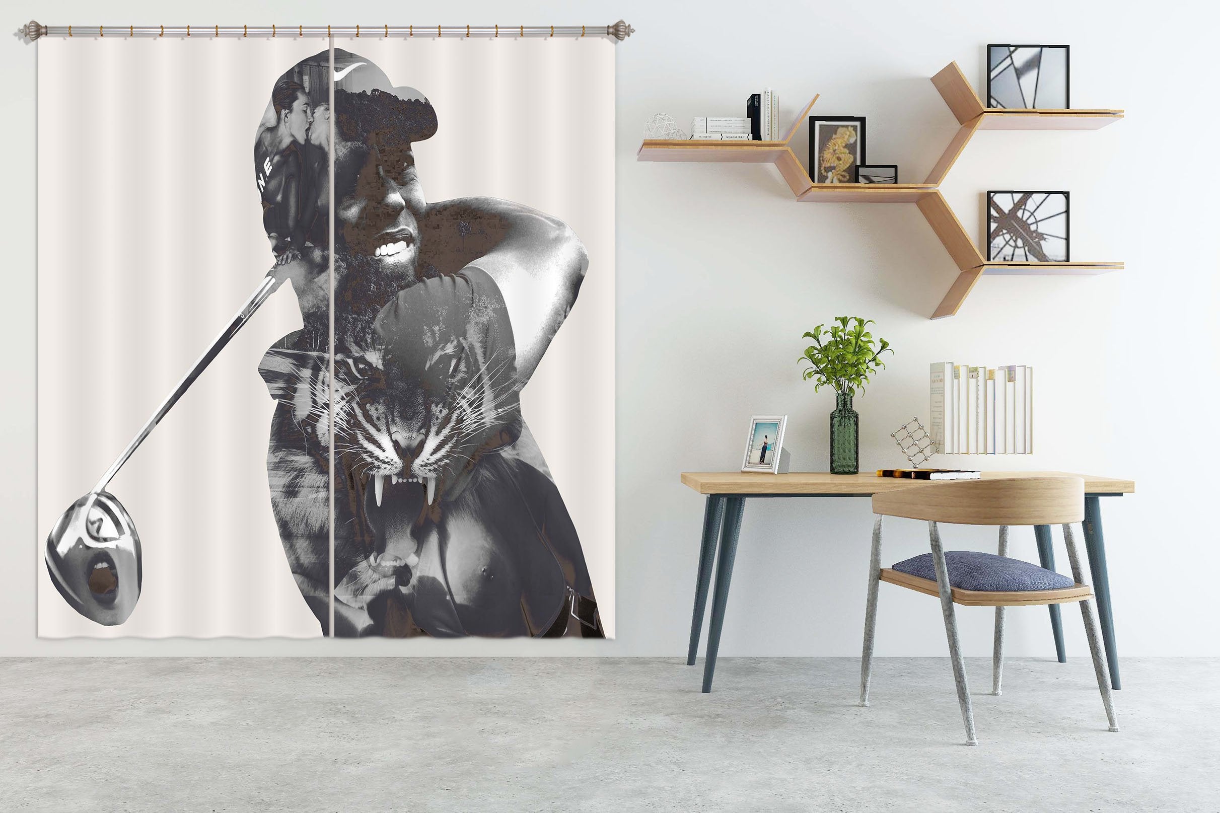 3D Black Pattern 048 Marco Cavazzana Curtain Curtains Drapes Wallpaper AJ Wallpaper