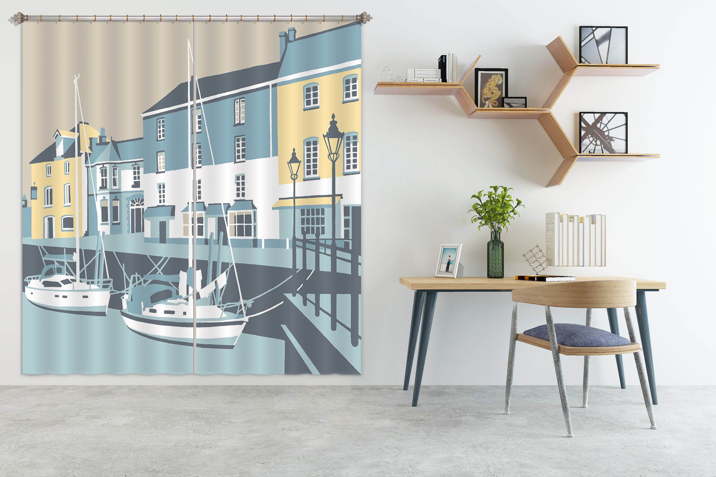 3D Padstow 049 Steve Read Curtain Curtains Drapes