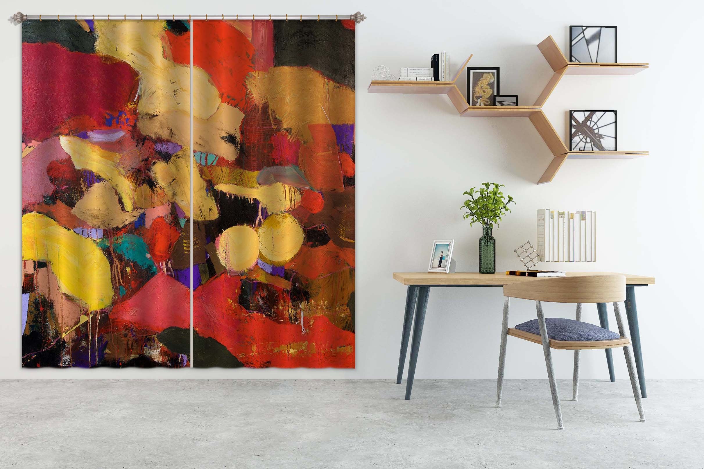 3D Abstract Art 206 Allan P. Friedlander Curtain Curtains Drapes Wallpaper AJ Wallpaper