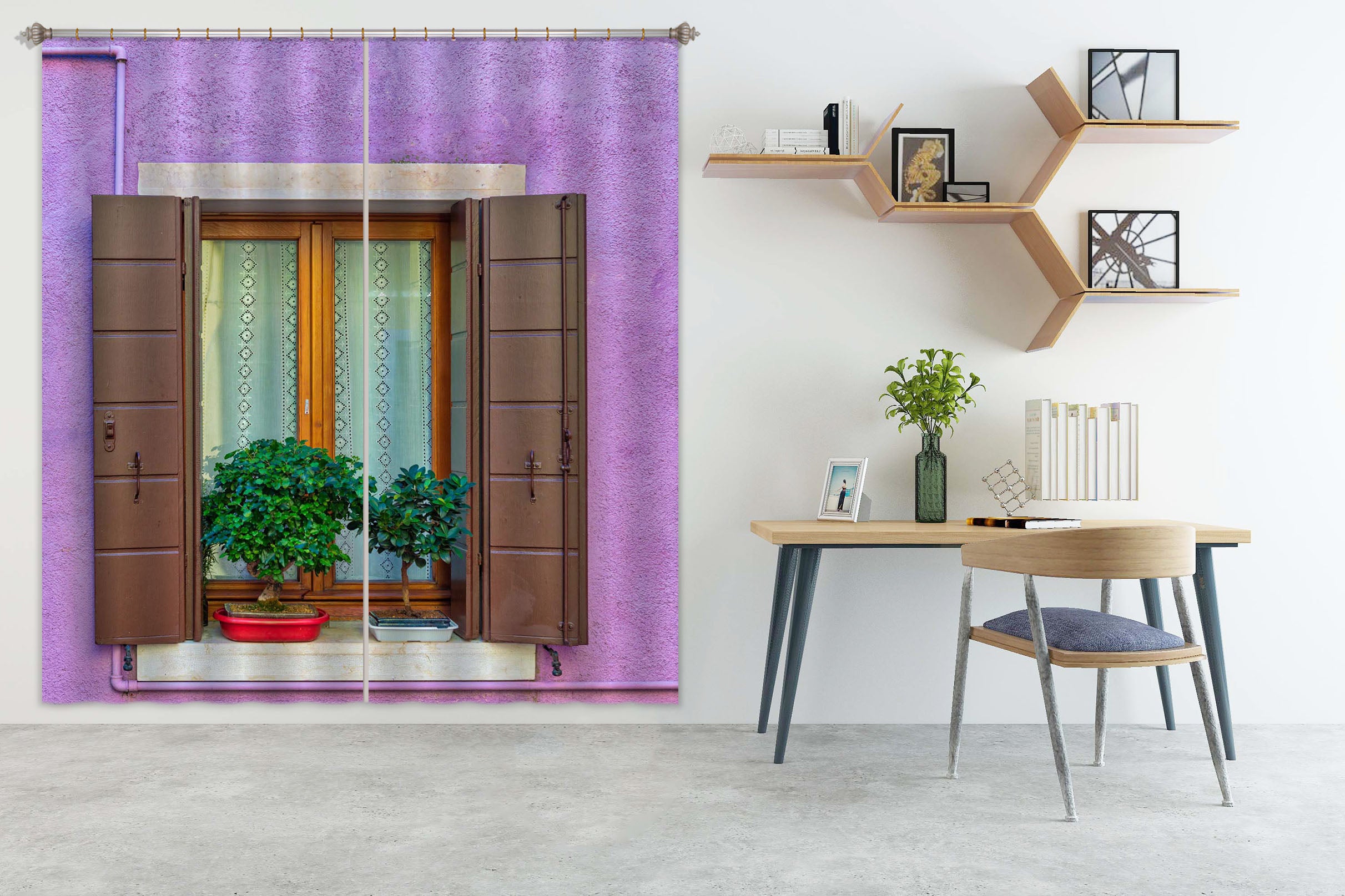 3D Windowsill Plant 111 Marco Carmassi Curtain Curtains Drapes