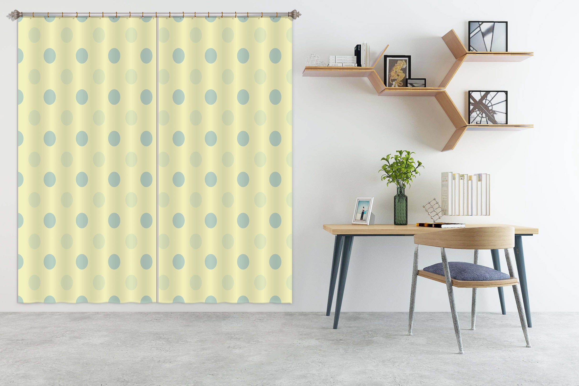 3D Polka Dots 98127 Kasumi Loffler Curtain Curtains Drapes