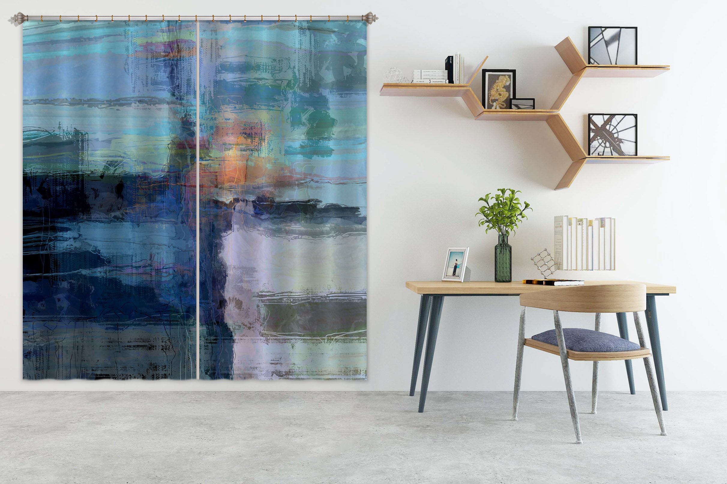 3D Black Smoke 041 Michael Tienhaara Curtain Curtains Drapes Wallpaper AJ Wallpaper